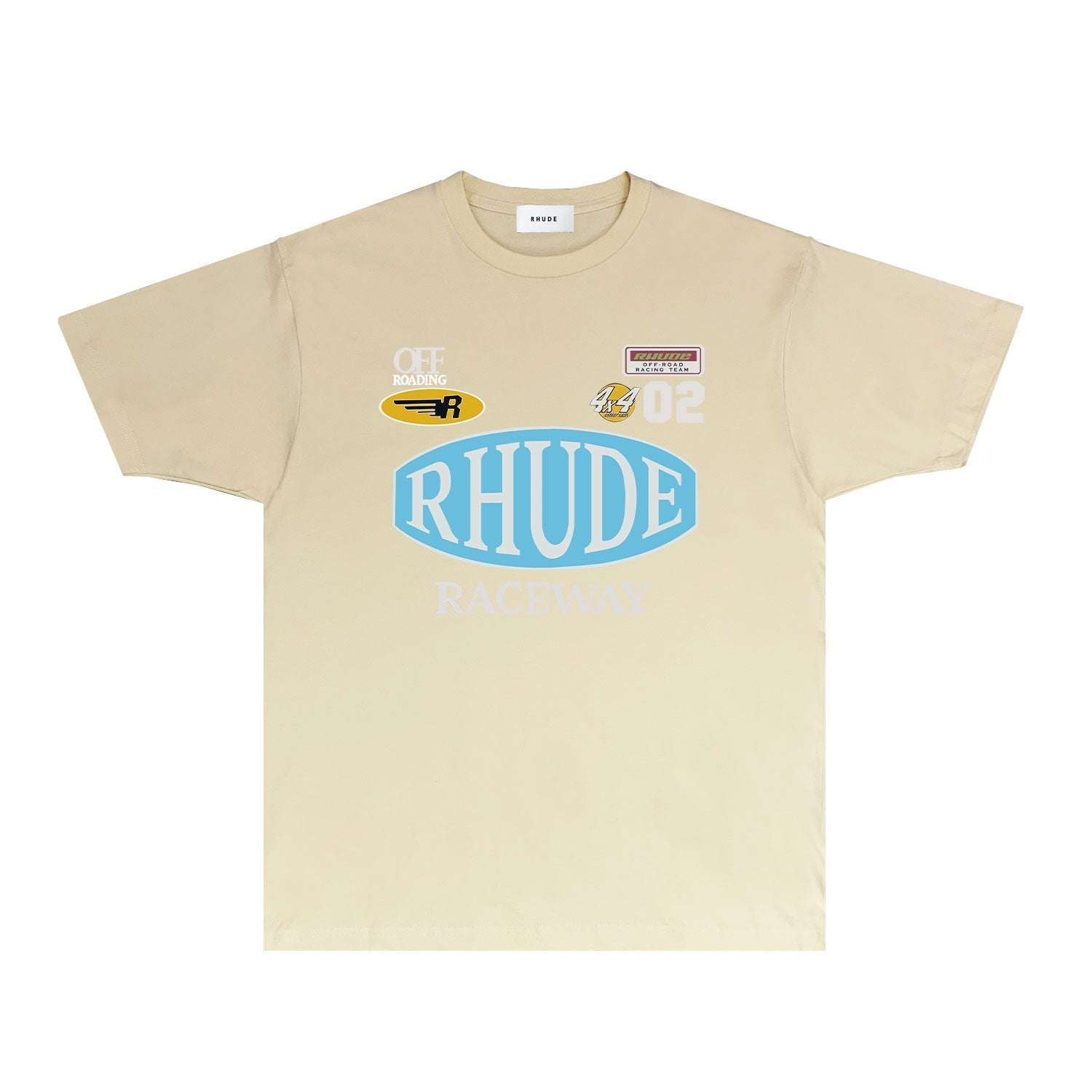 Rhude T Shirts Printed Trendy Pure Cotton