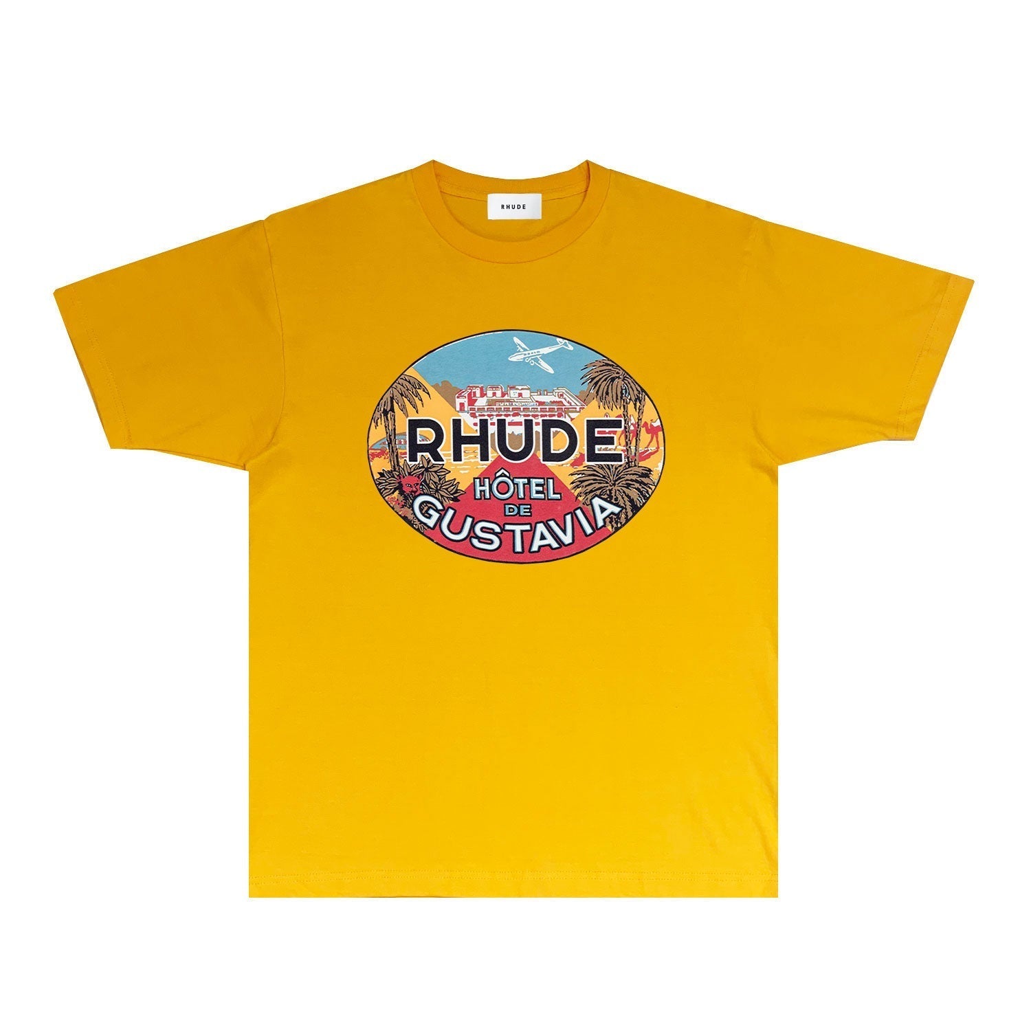 Rhude T Shirts Printed Trendy Pure Cotton
