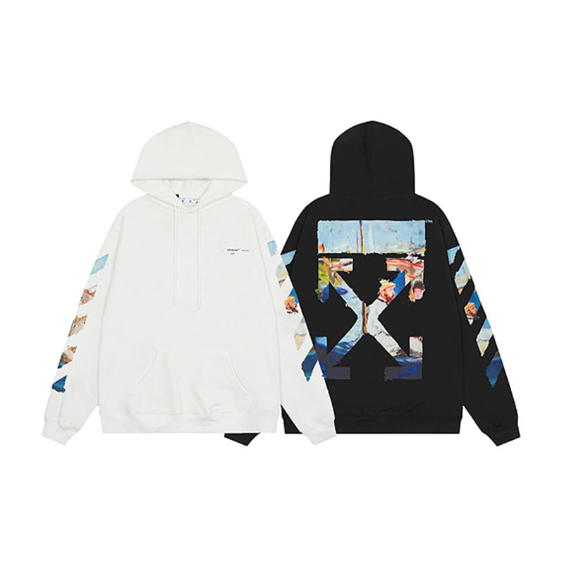 OFF WHITE Hoodie Trendy Street Style Personalized Cotton