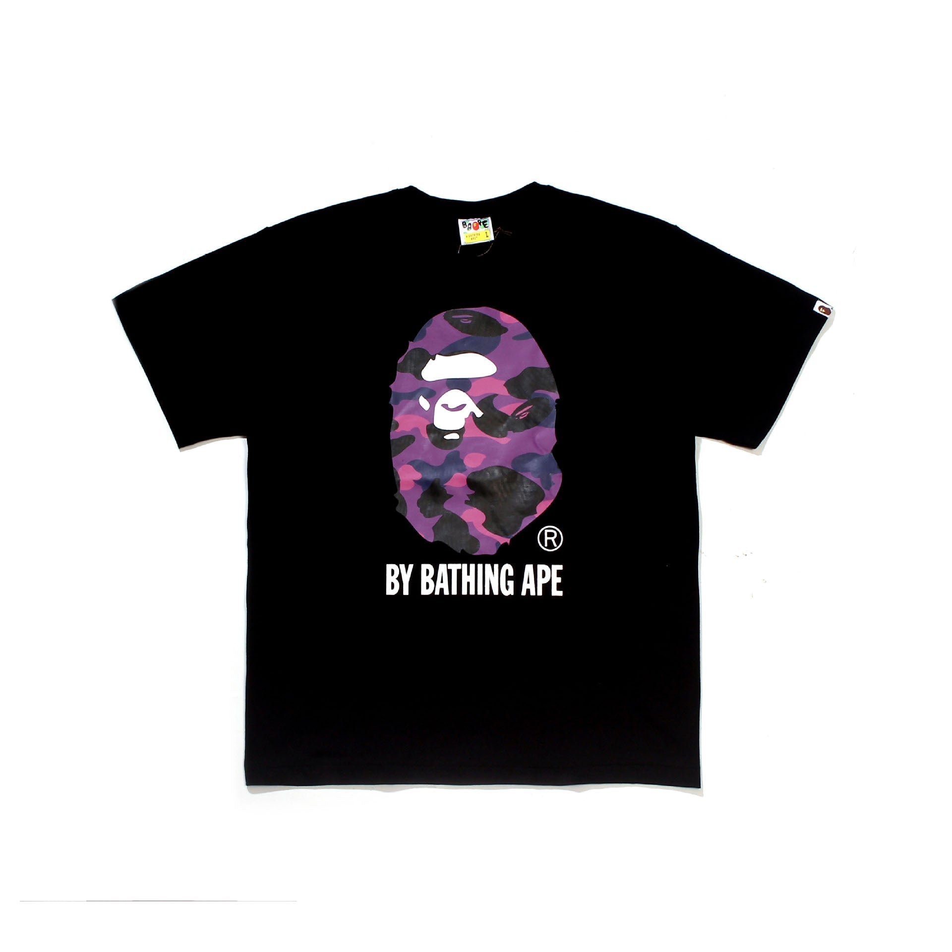 Bape Bearbrick T Shirt Casual Letter Printed Round Neck Short Sleeve