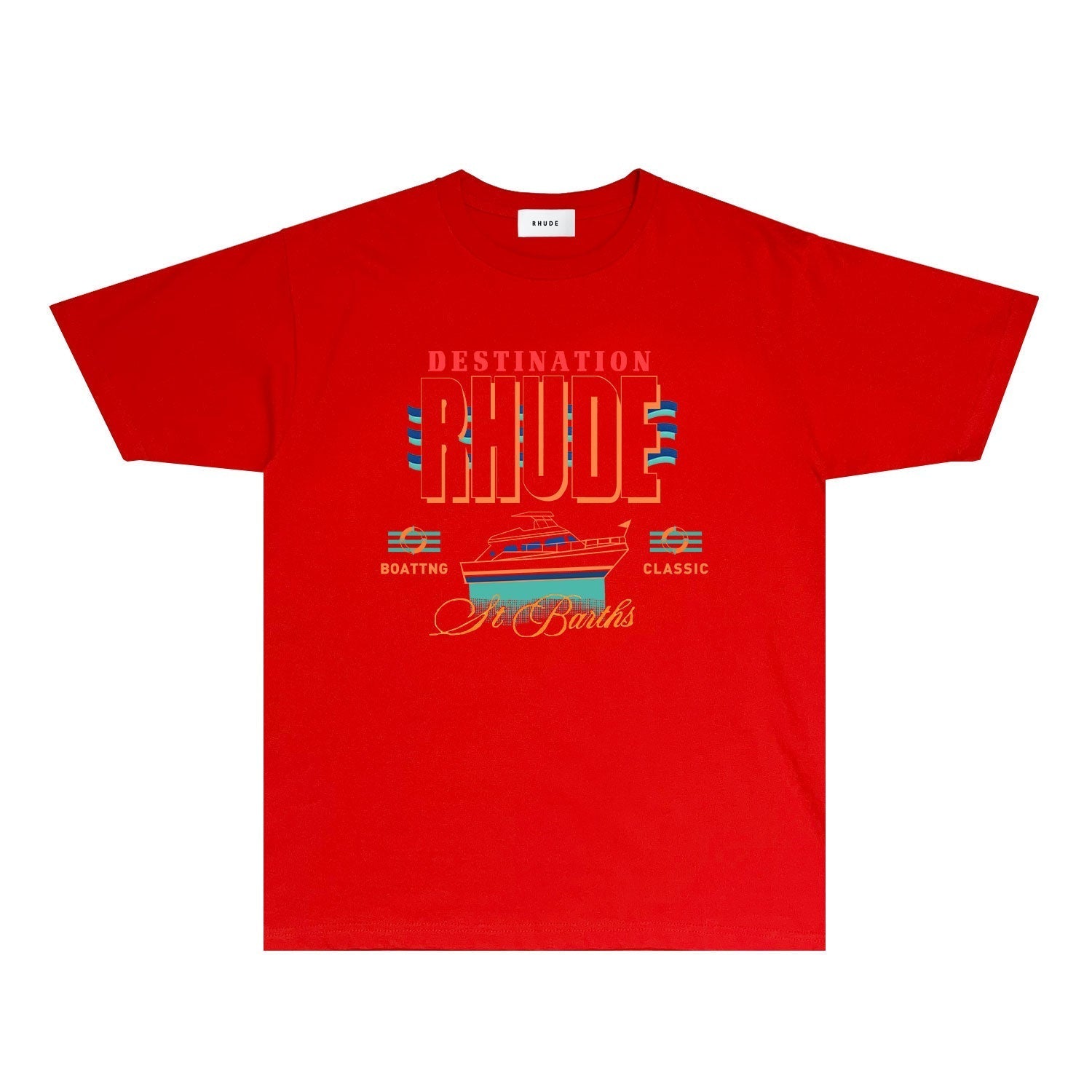 Rhude T Shirts Printed Trendy Pure Cotton