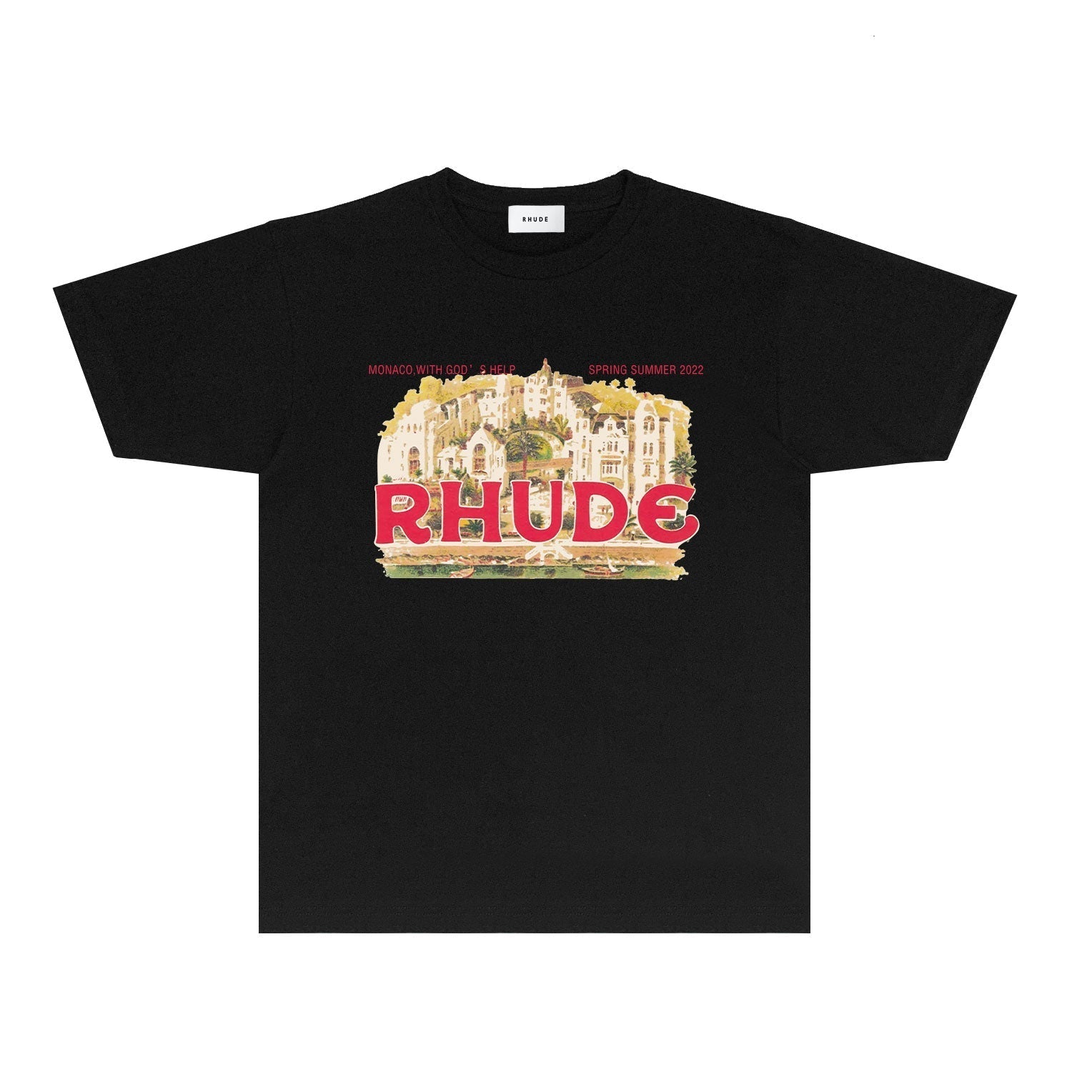 Rhude T Shirts Printed Trendy Pure Cotton