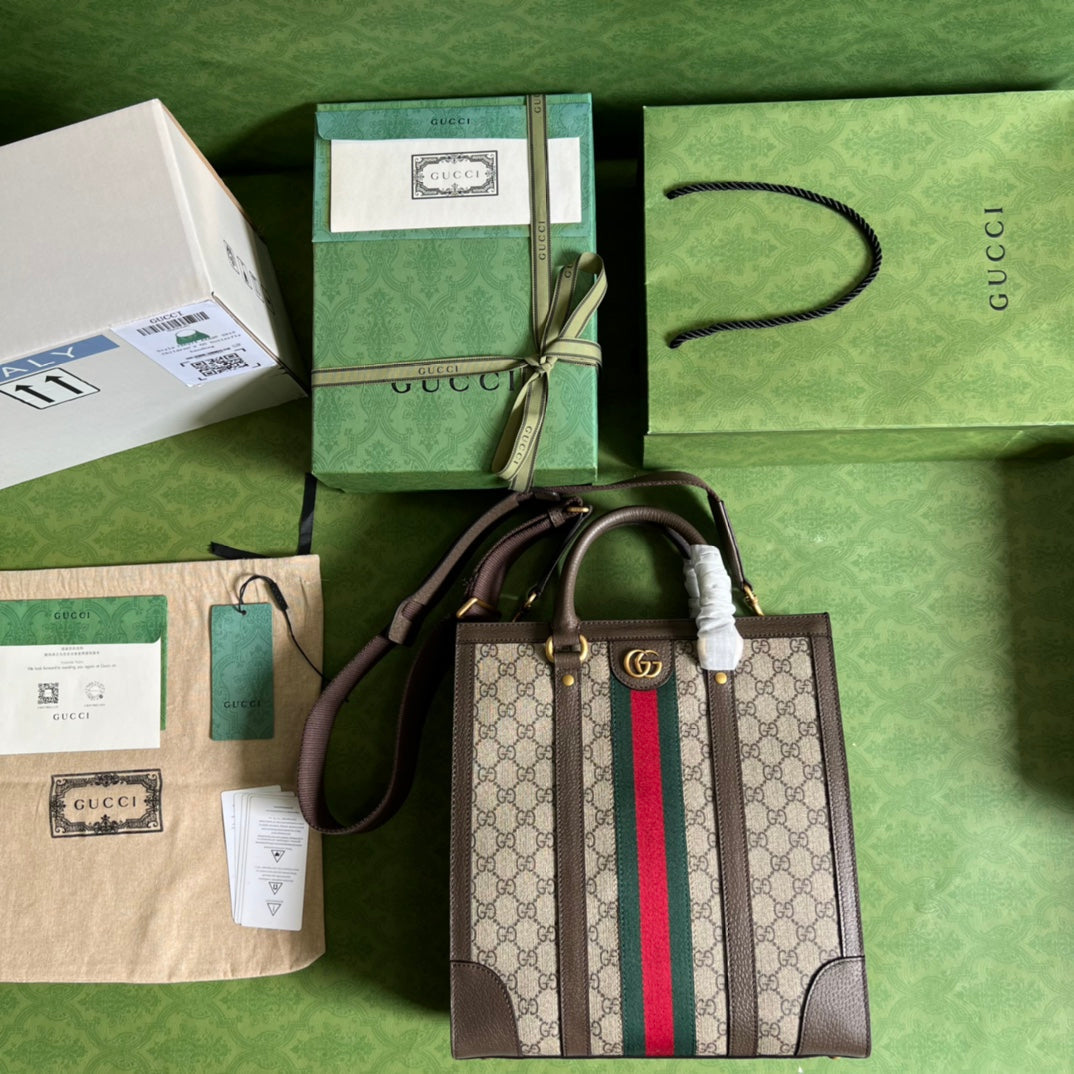 ＧＣＣＩOPHIDIA MEDIUM TOTE BAG BROWN