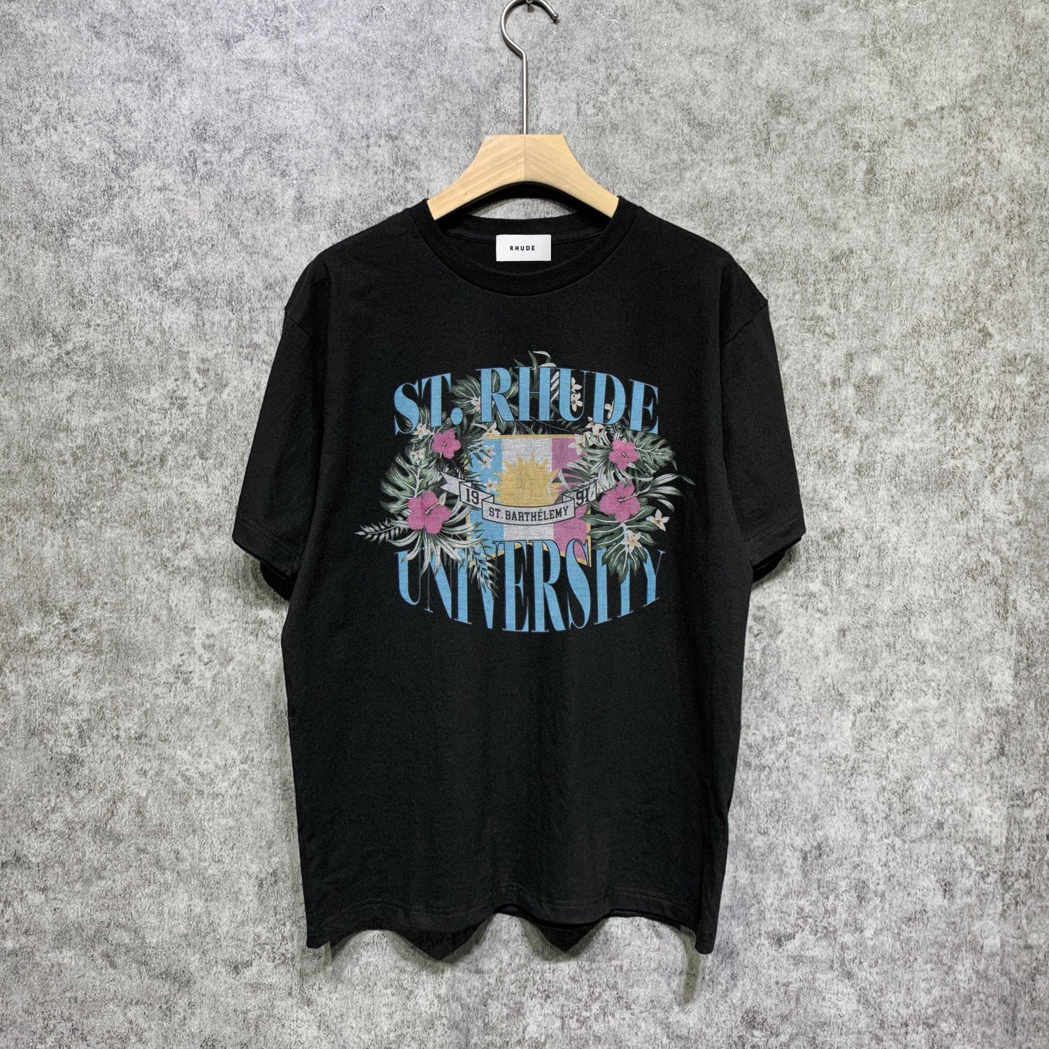 Rhude T Shirts Printed Trendy Pure Cotton