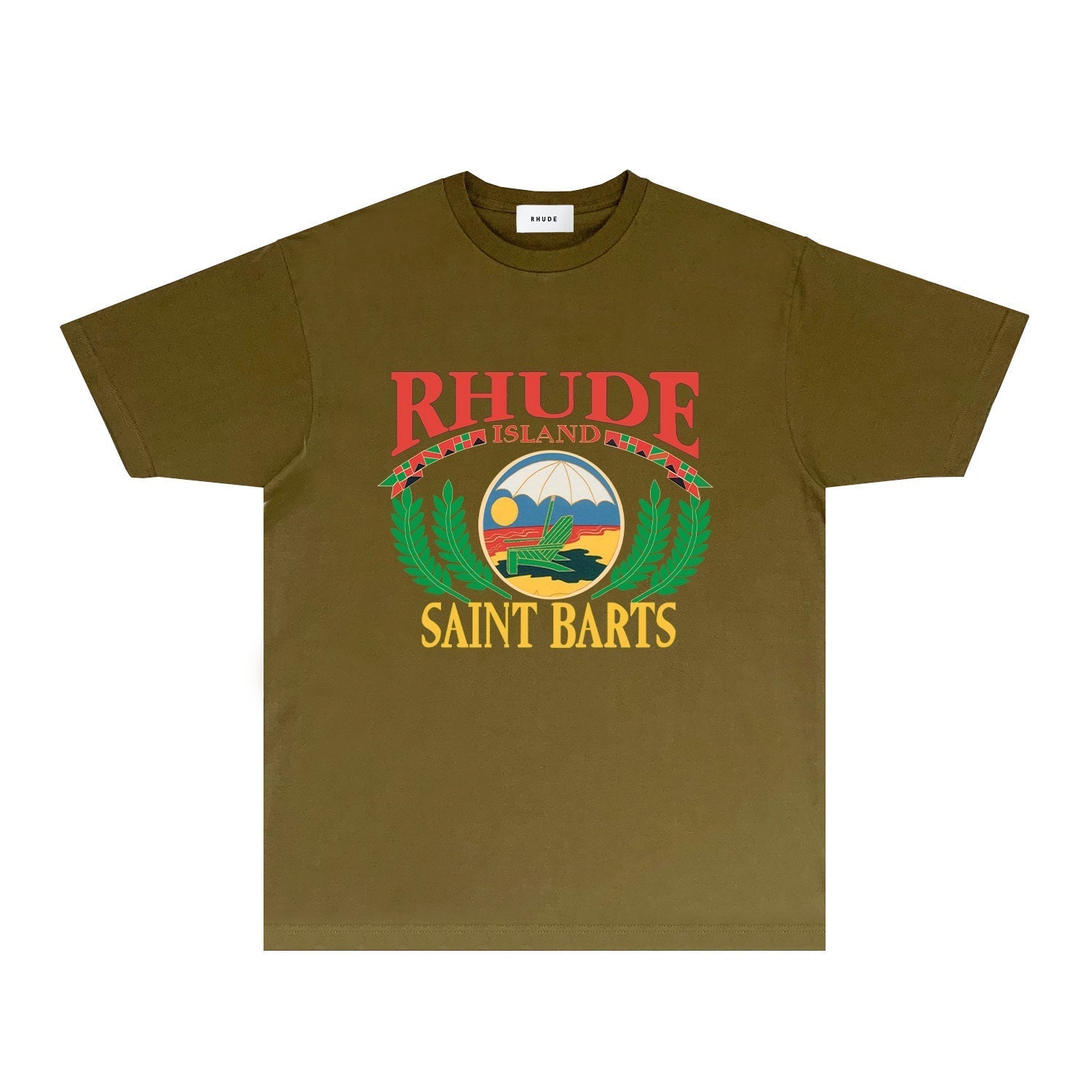 Rhude T Shirts Printed Trendy Pure Cotton