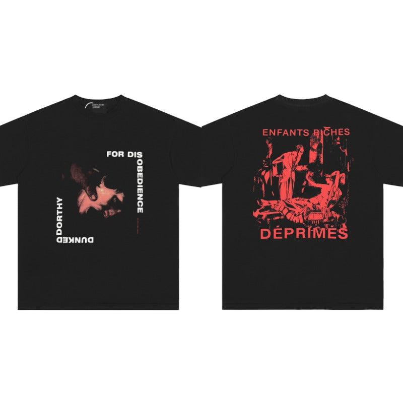 ERD T Shirts Printed Pure Cotton Loose Short Sleeve T-shirt