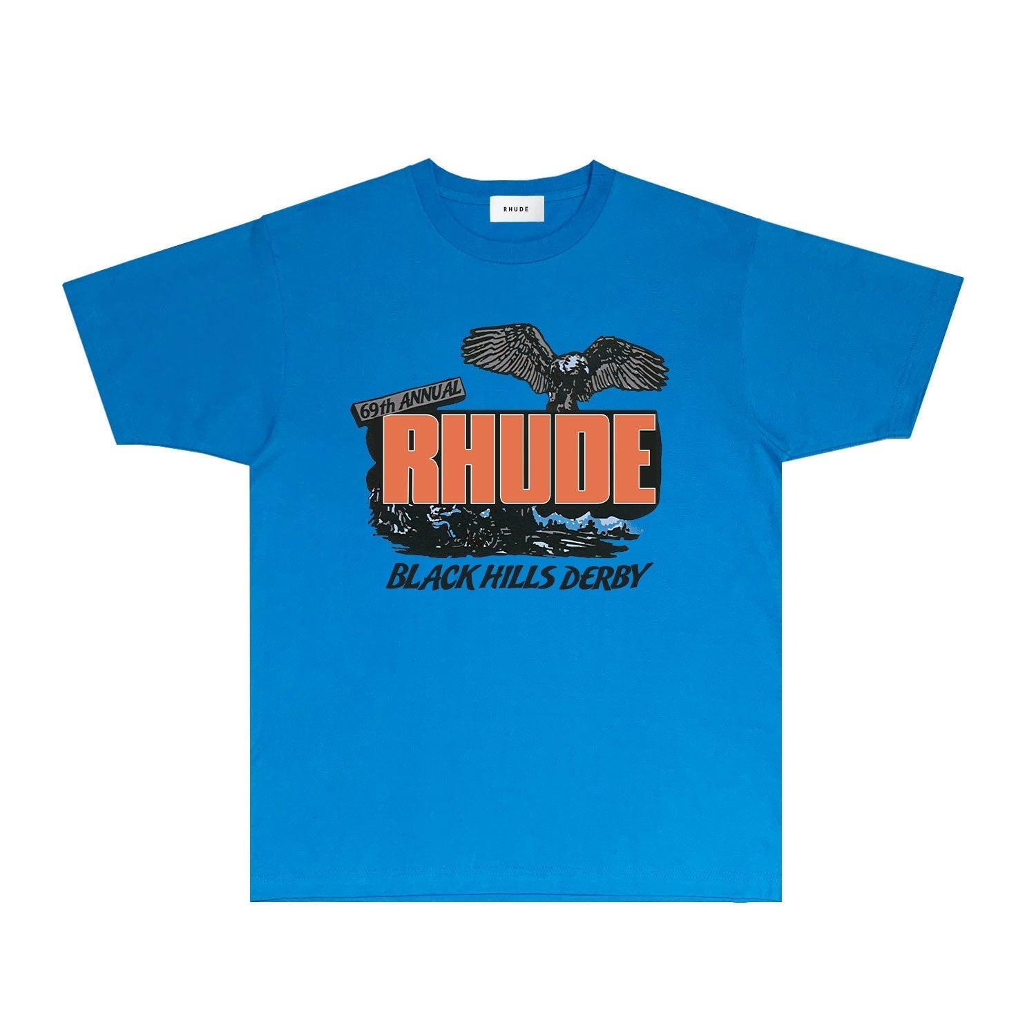 Rhude T Shirts Printed Trendy Pure Cotton