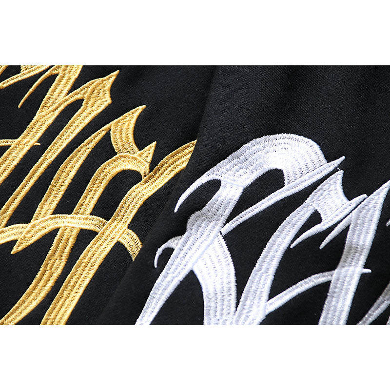 Kanye West Sunday Service Hoodie Autumn And Winter Embroidery L Couple Loose-Fitting Hoodie Fleece Lined