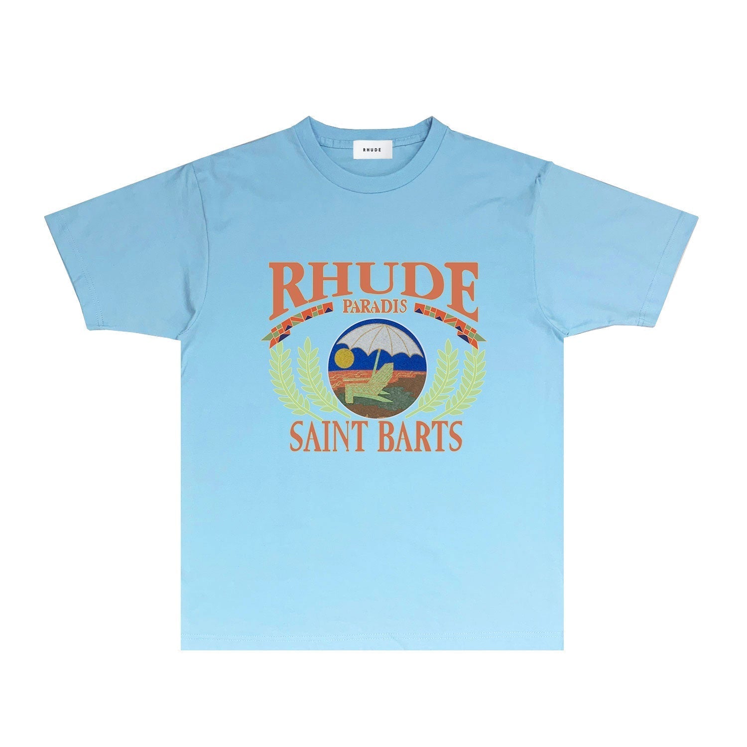 Rhude T Shirts Printed Trendy Pure Cotton