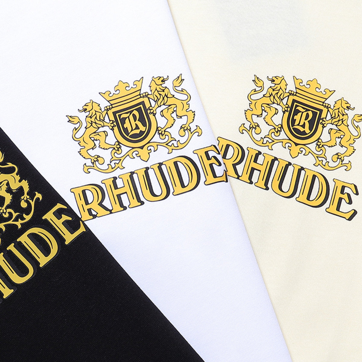 Rhude T Shirt Wheat Ear Badge Short Sleeve T-Shirt