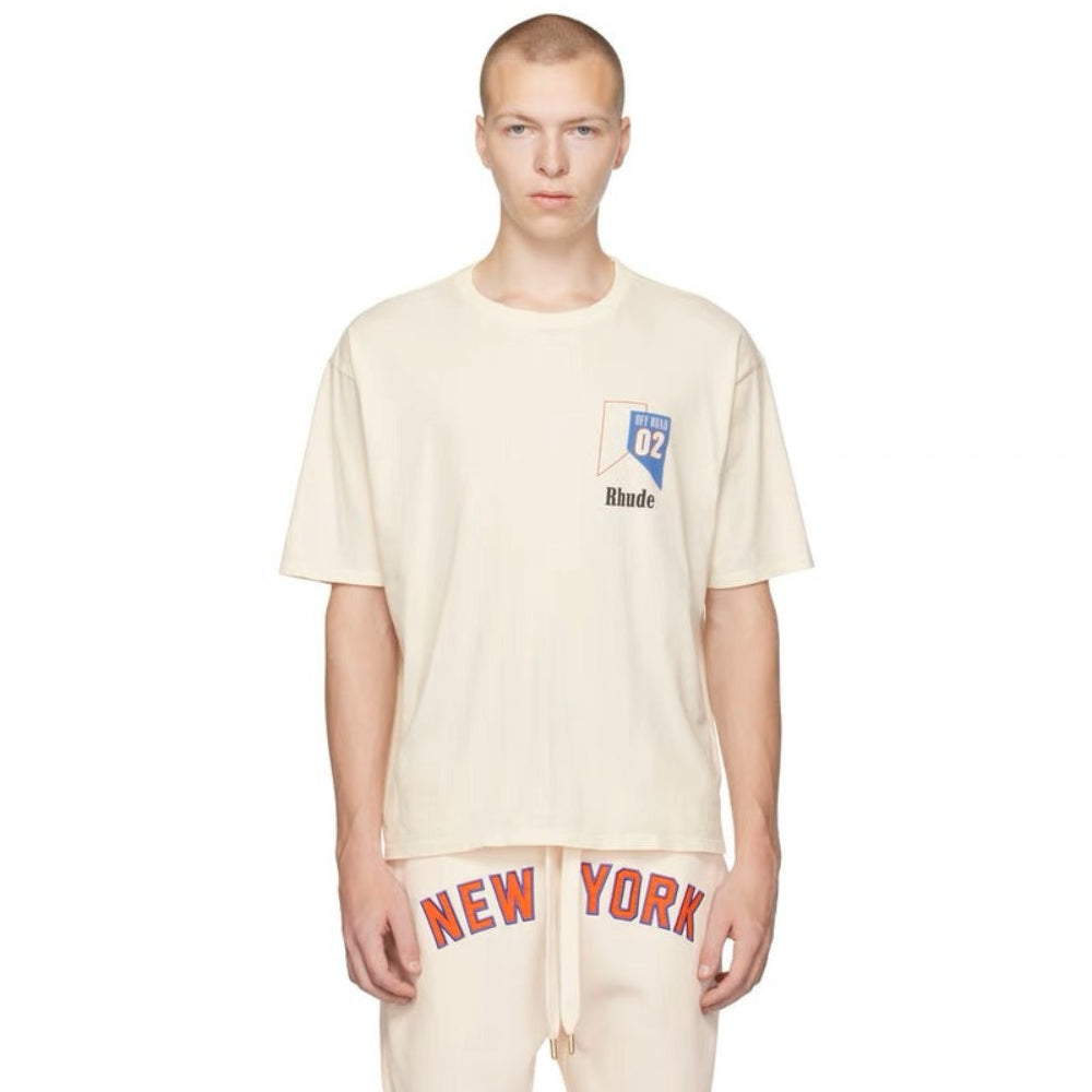 Rhude T Shirt Micro Track Letter Print Short Sleeve T-Shirt