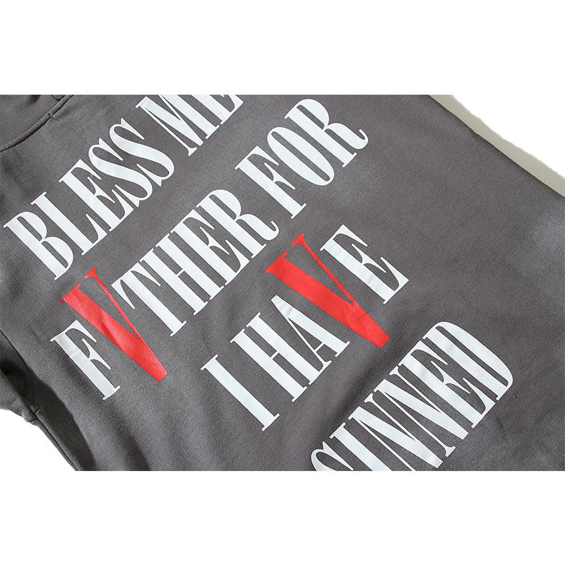 Kanye West Sunday Service Hoodie Autumn And Winter Distressed Retro Hooded Sweater