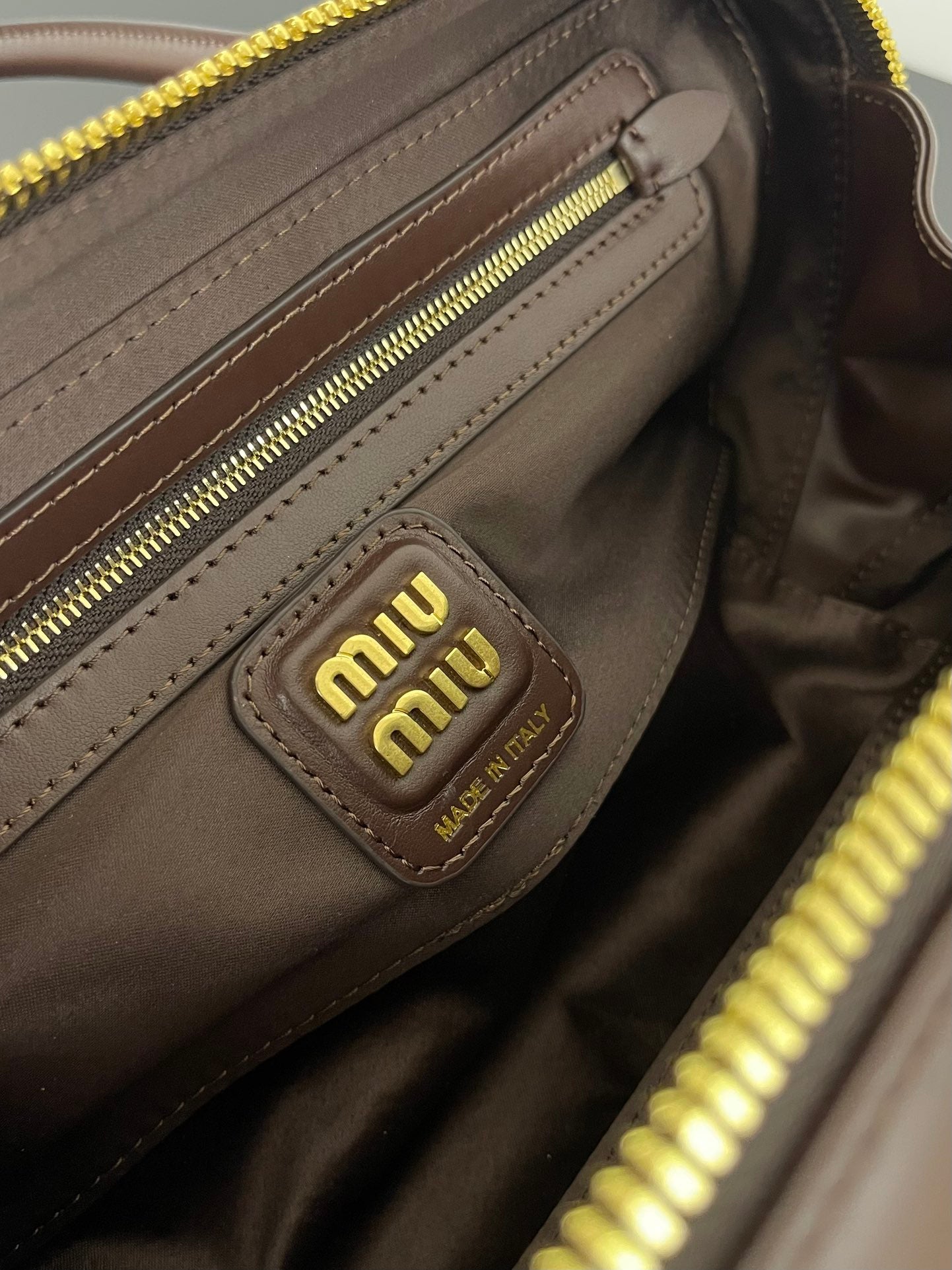 ＭＩ ＭＵ BEAU LEATHER BAG BRIARWOOD SMALL