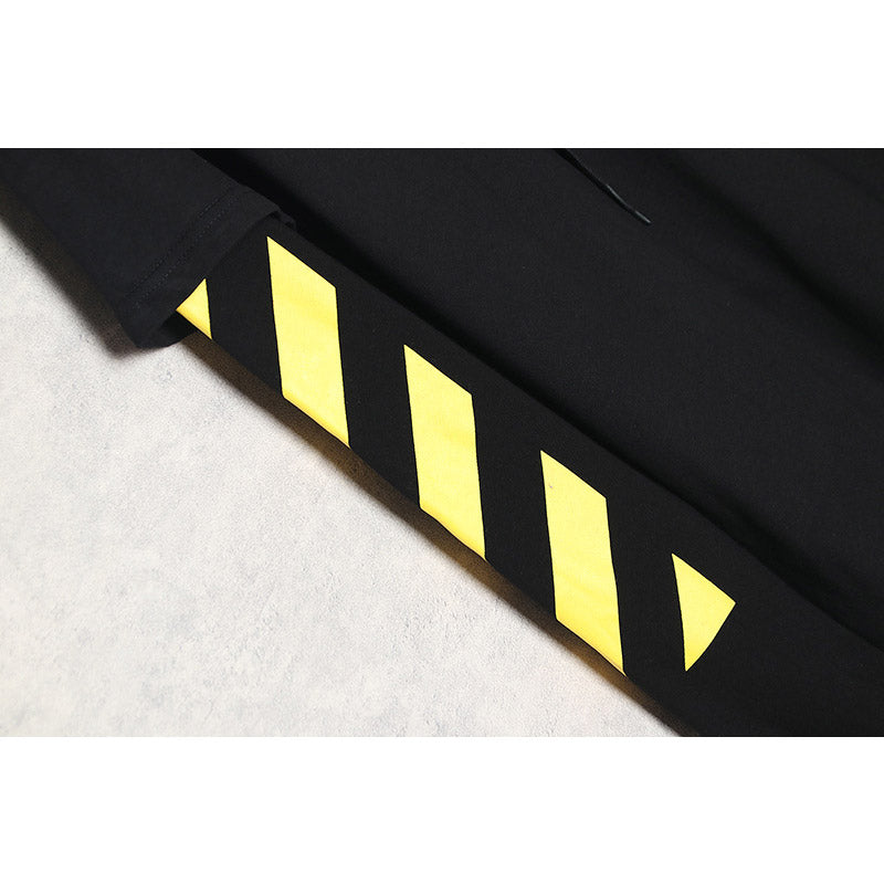 off White Hoodie Autumn Printed Loose Hooded Sweater Jacket