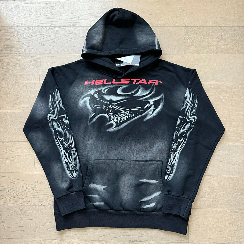 Hellstar Hoodie Wash and Do Old Casual Shorts Summer