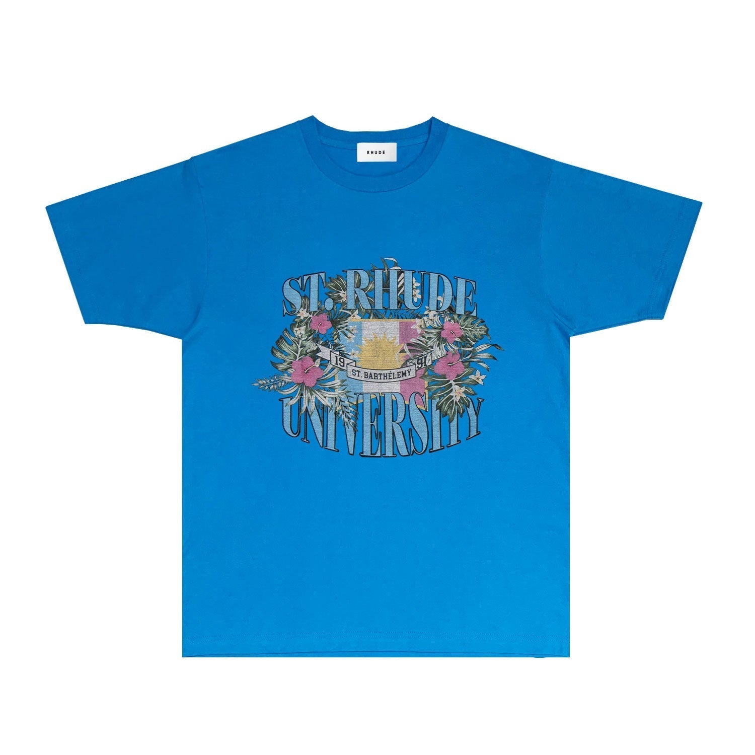 Rhude T Shirts Printed Trendy Pure Cotton