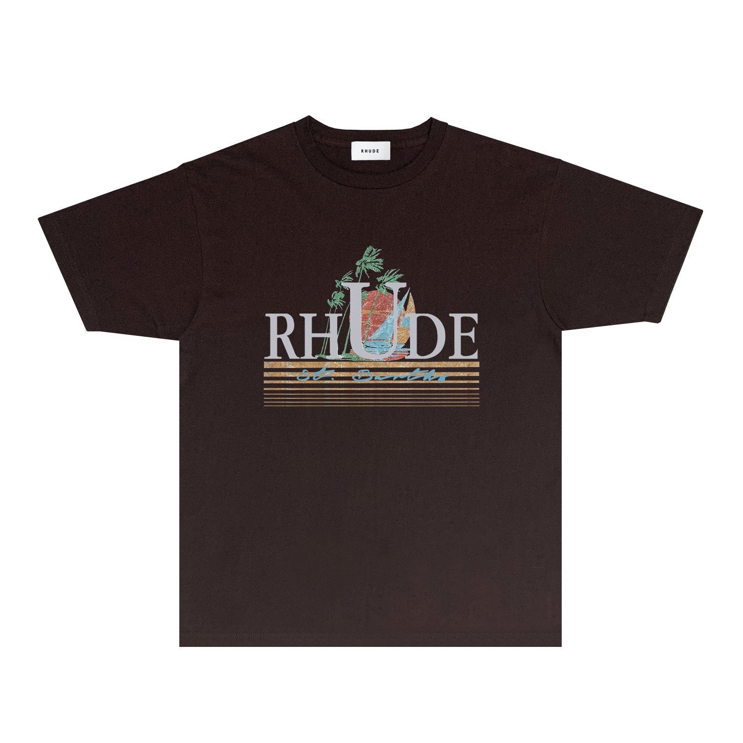 Rhude T Shirts Printed Trendy Pure Cotton