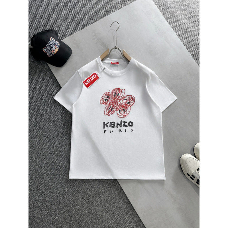 KENZO T Shirt Summer Tiger Head Casual