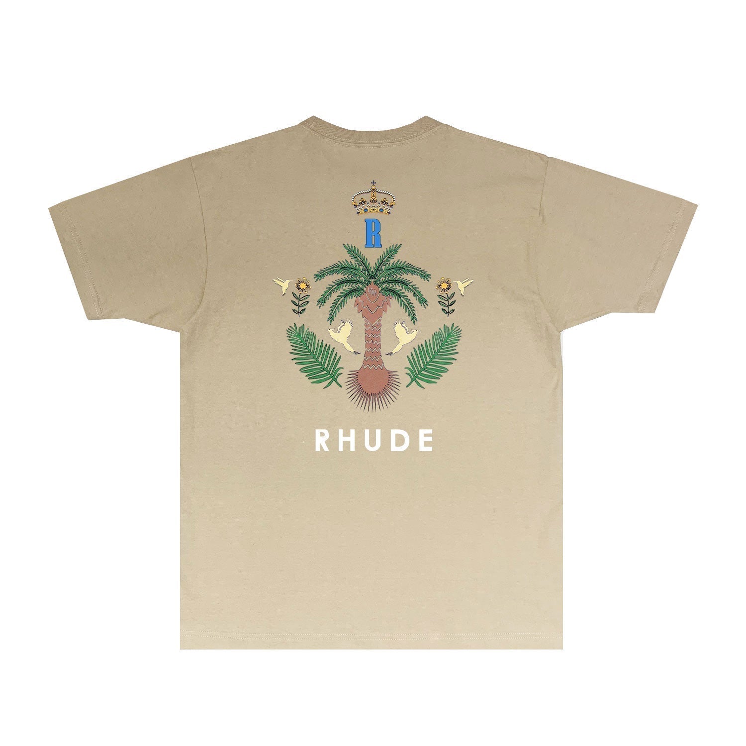 Rhude T Shirts Printed Trendy Pure Cotton