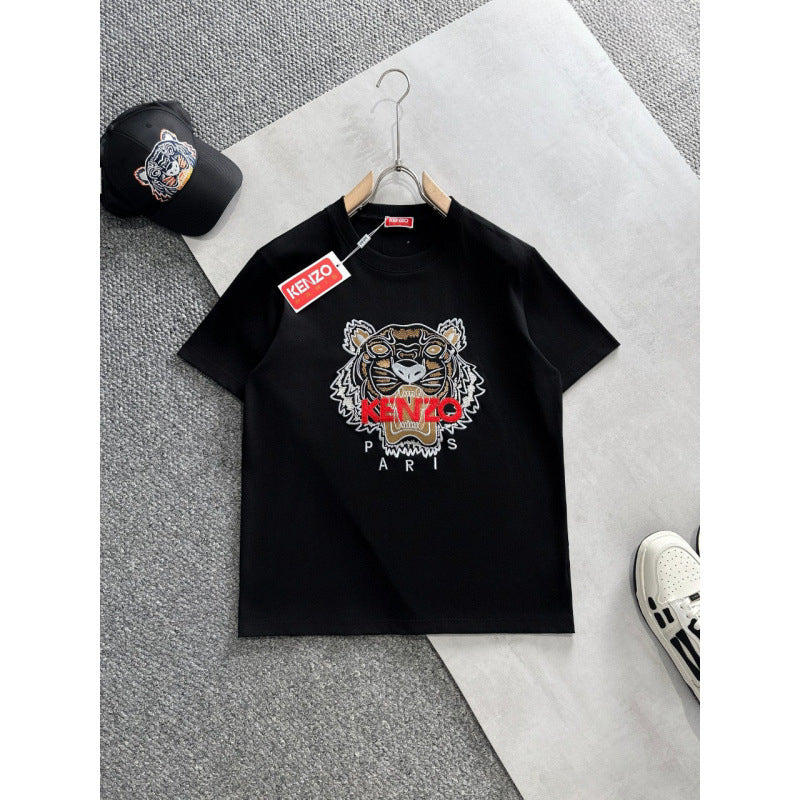 KENZO T Shirt Summer Tiger Head Casual