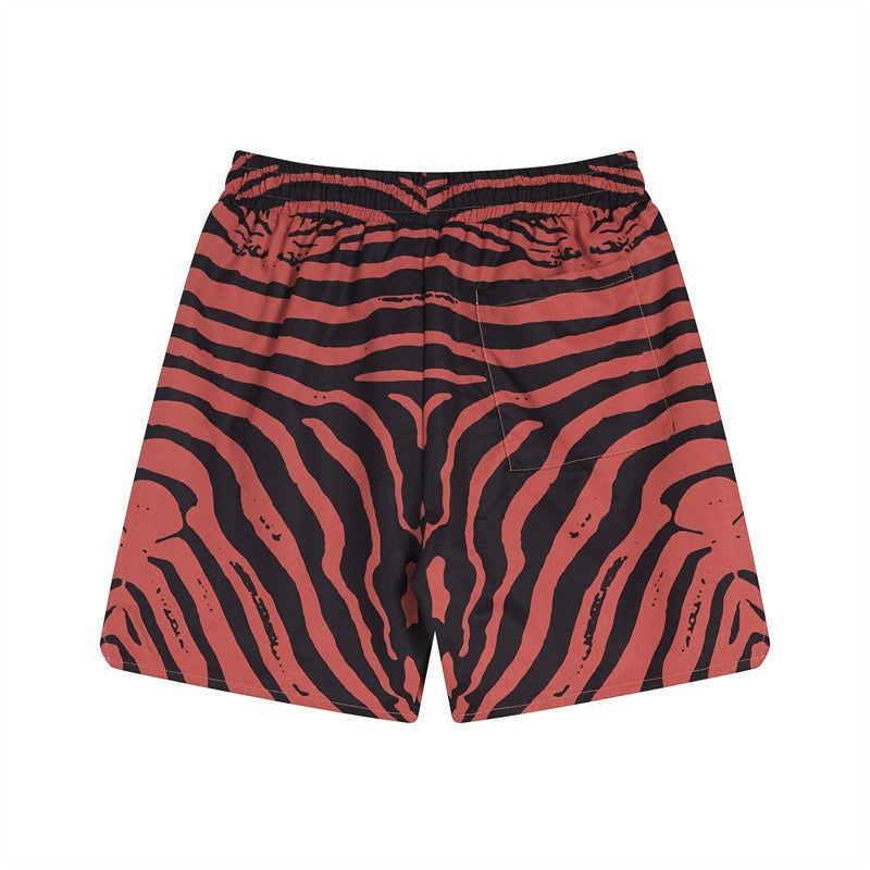 Rhude T Shirt Zebra Letter Embroidery Casual Short Sleeve Shirt, Shorts