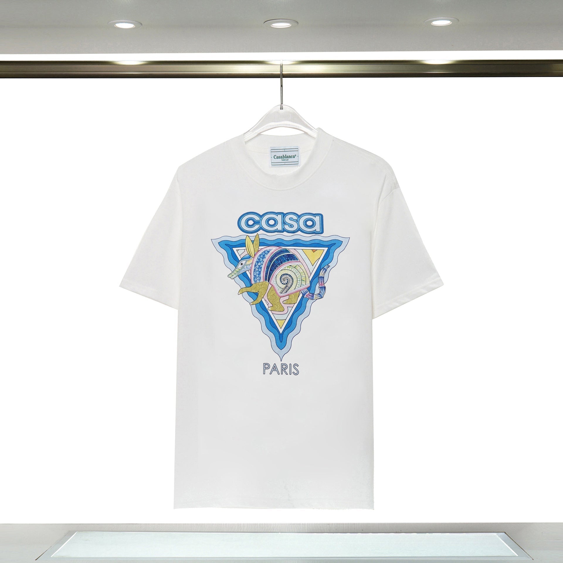 Casablanca T Shirts Spring Summer CASA Sea Fish Alphabet Starry Sky