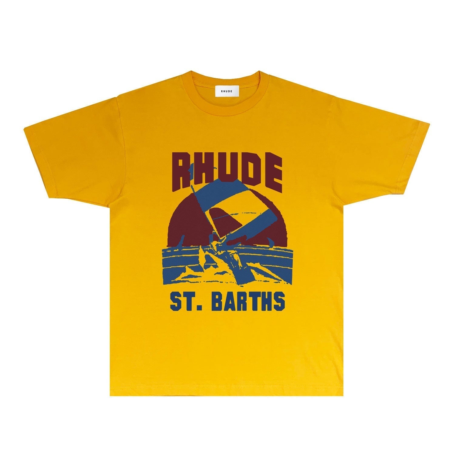 Rhude T Shirts Printed Trendy Pure Cotton