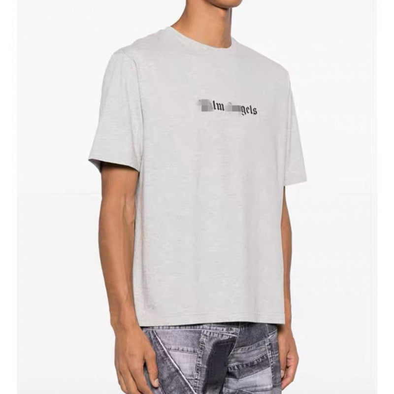 Palm Angels T Shirts Simple Letter Print Short Sleeve T-Shirt