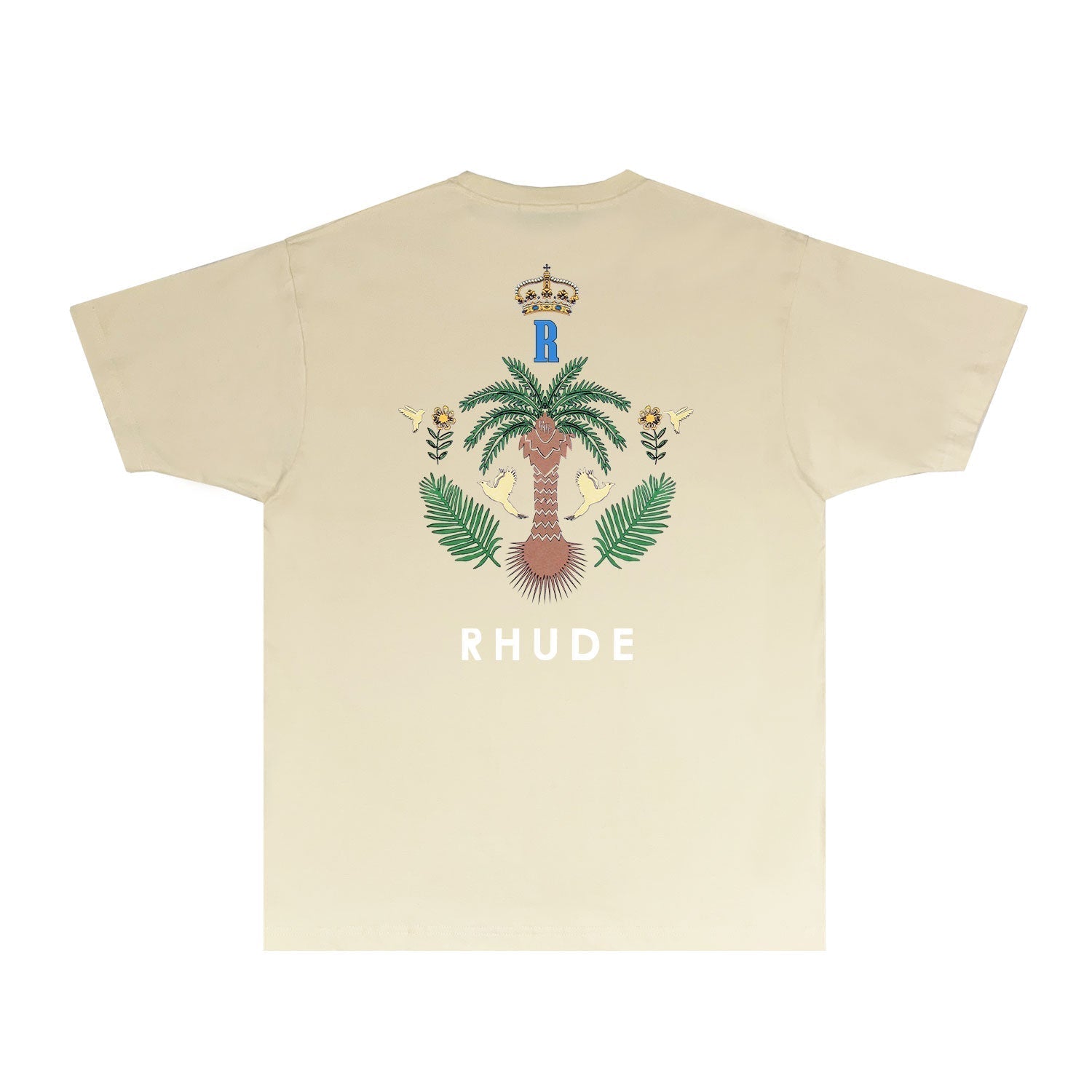 Rhude T Shirts Printed Trendy Pure Cotton