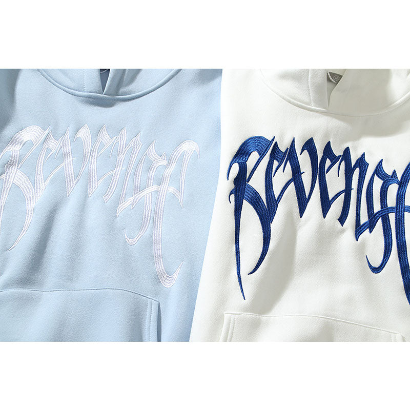 Revenge Hoodie Embroidered Logo Couple Loose-Fitting Hoodie