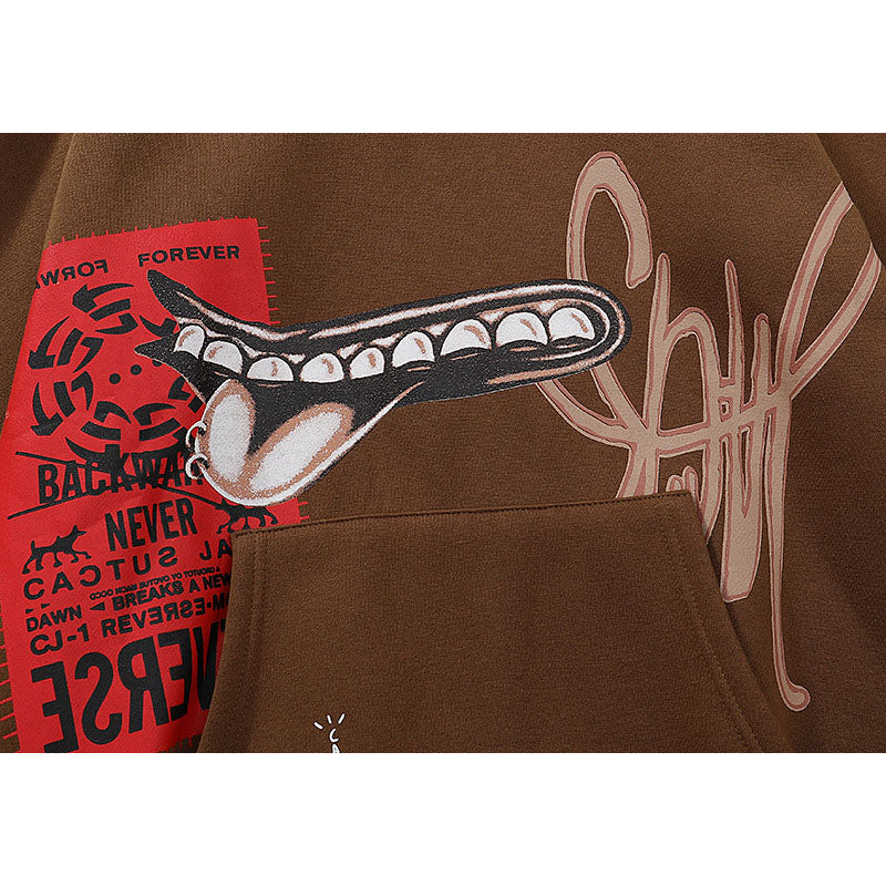Kanye West Sunday Service Hoodie Aw Grin-Hoodie Loose Men'S And Women'S Hoodies