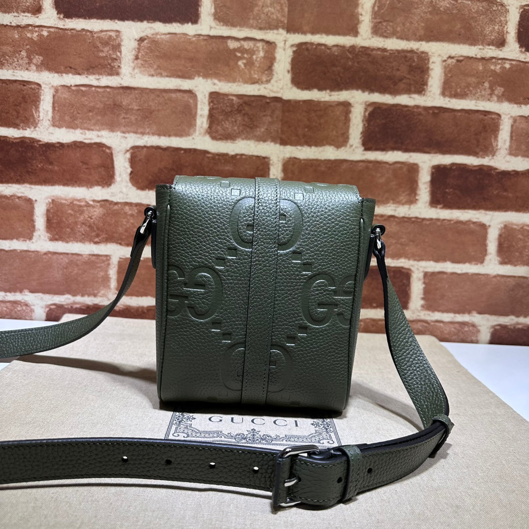ＧＣＣＩJUMBO GG SMALL MESSENGER BAG GREEN