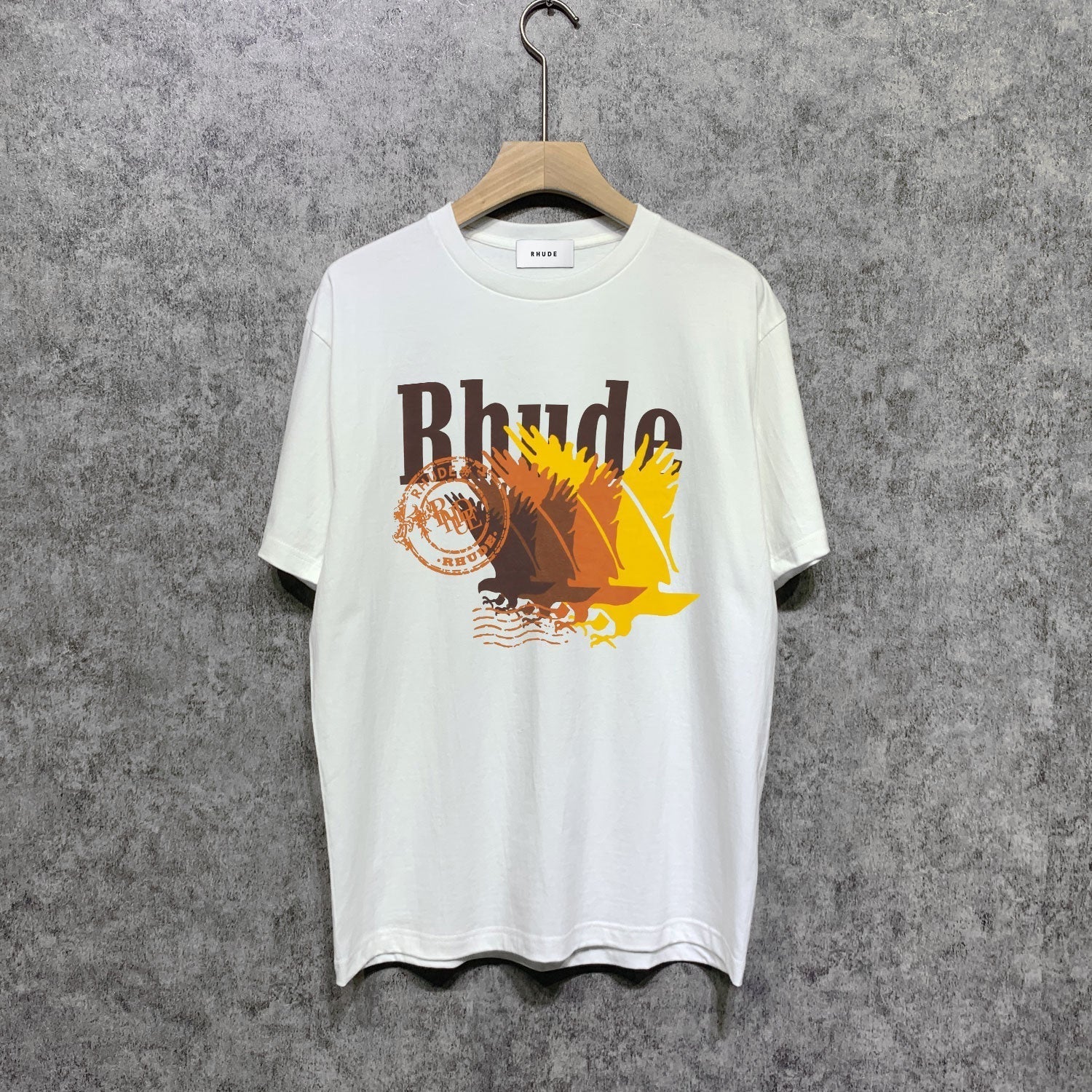 Rhude T Shirts Printed Trendy Pure Cotton