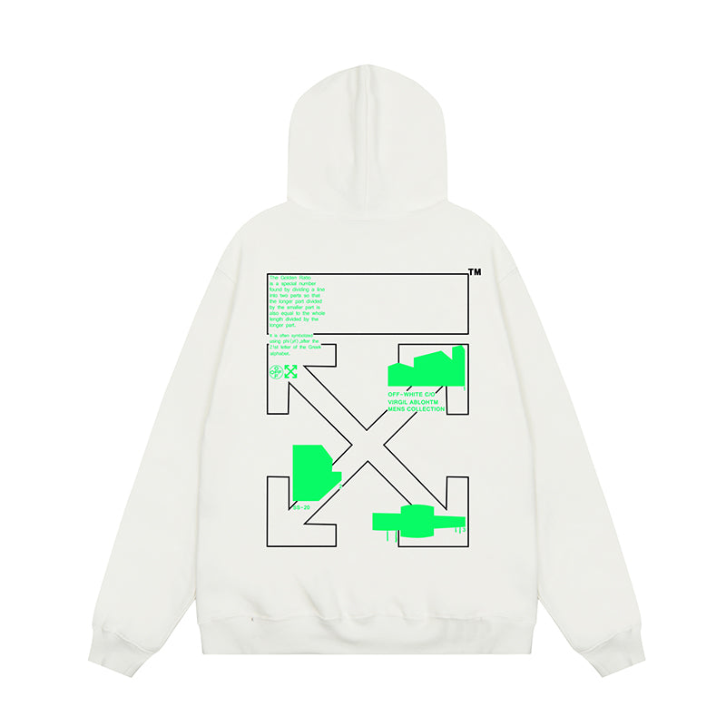 OFF WHITE Hoodie Trendy Street Style Personalized Cotton
