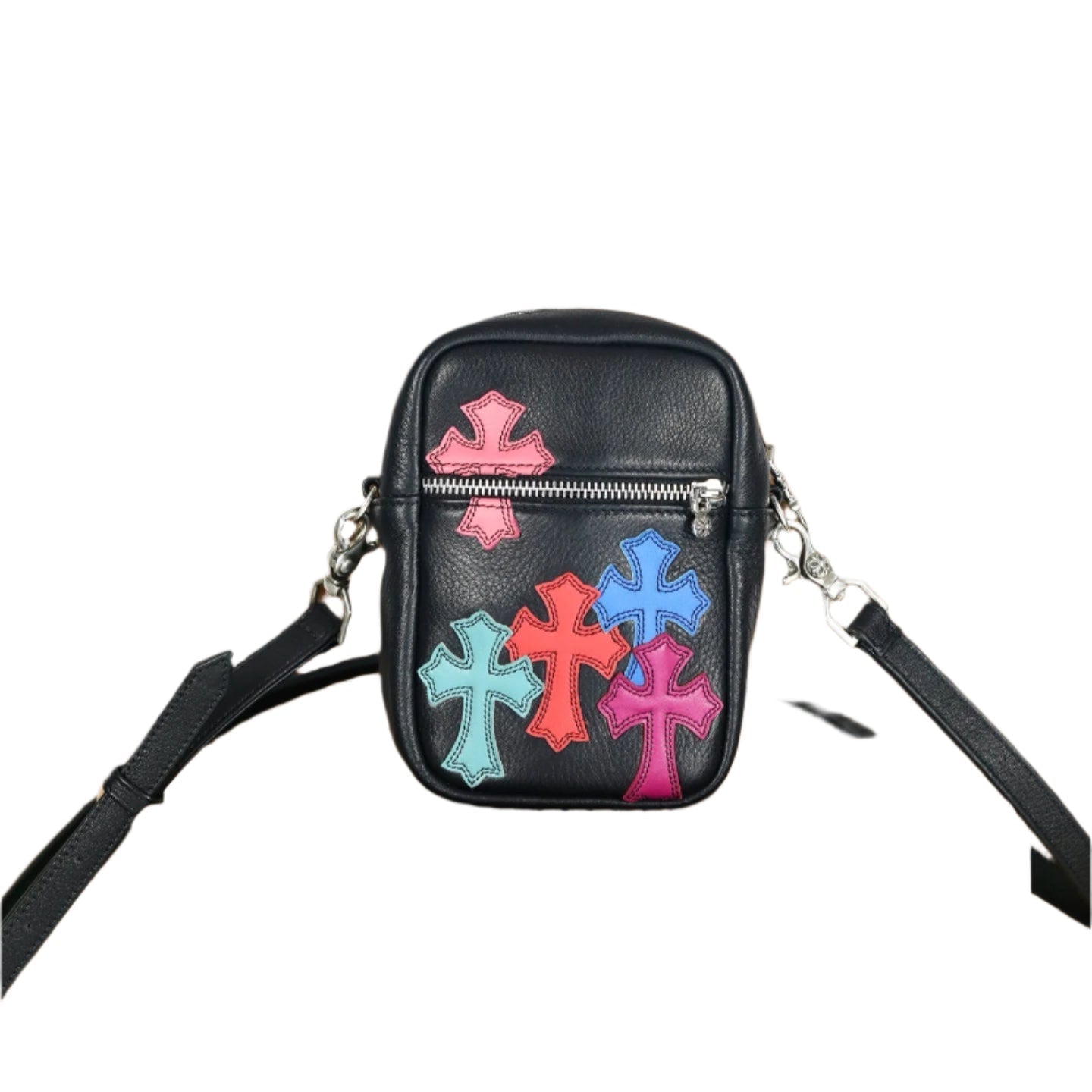 ＣＨＲＭ ＨＲＴＳ MULTICOLOR CROSS PATCH TAKA MINI BAG BLACK