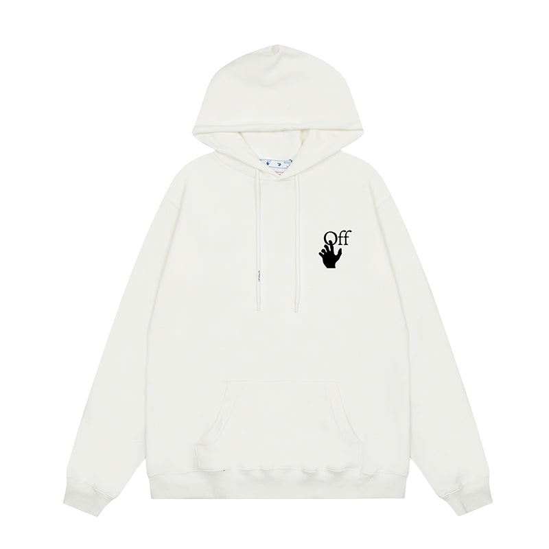 OFF WHITE Hoodie Trendy Street Style Personalized Cotton
