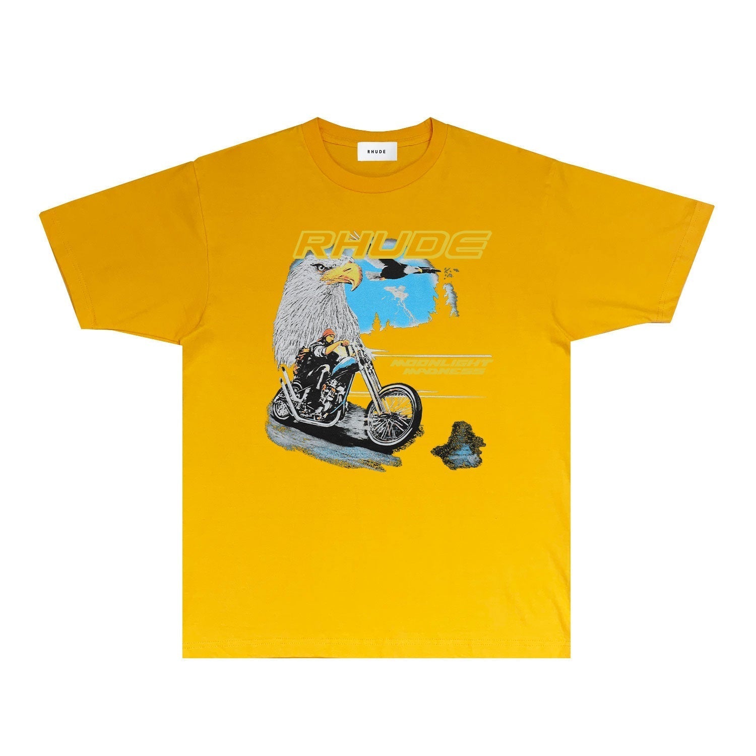 Rhude T Shirts Printed Trendy Pure Cotton