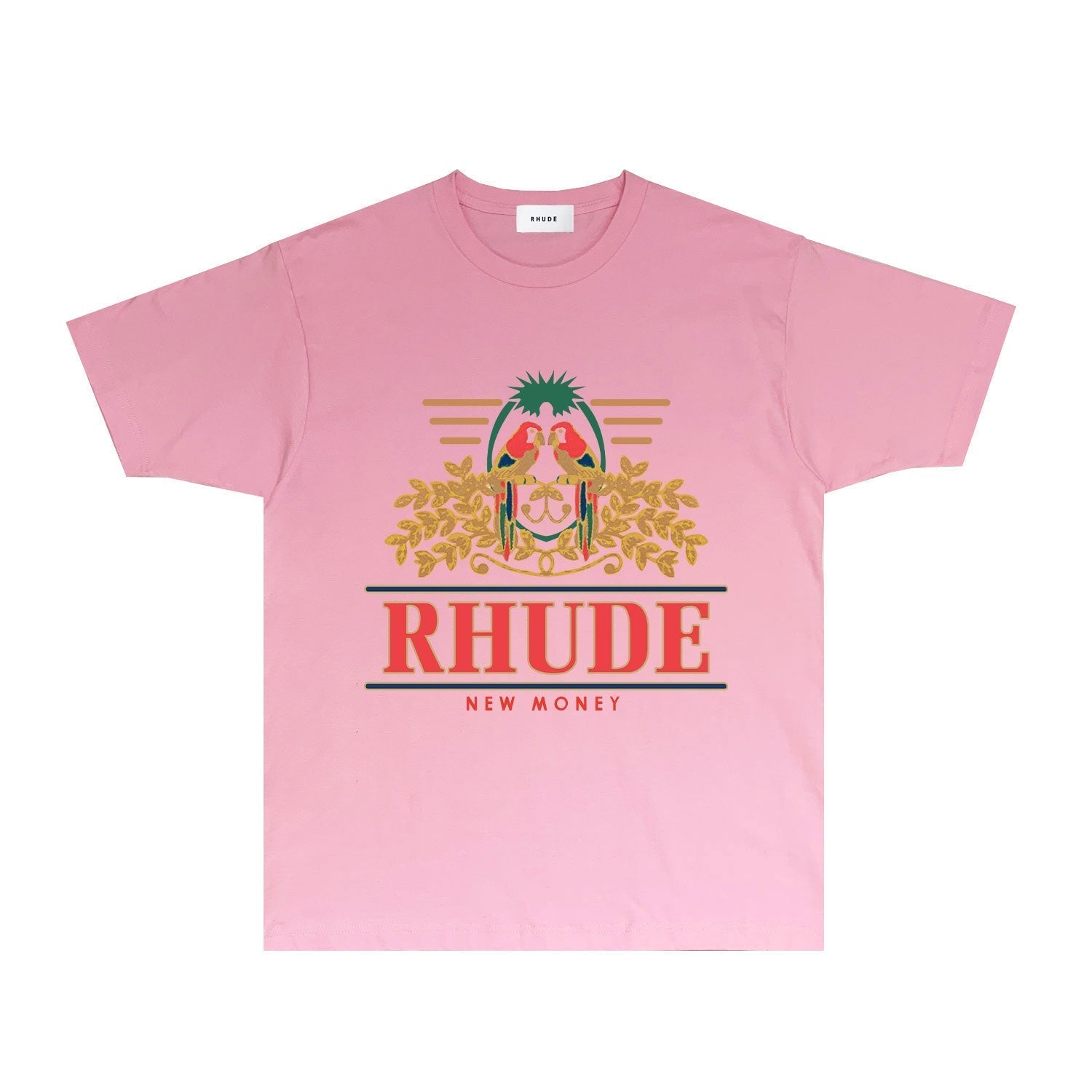 Rhude T Shirts Printed Trendy Pure Cotton