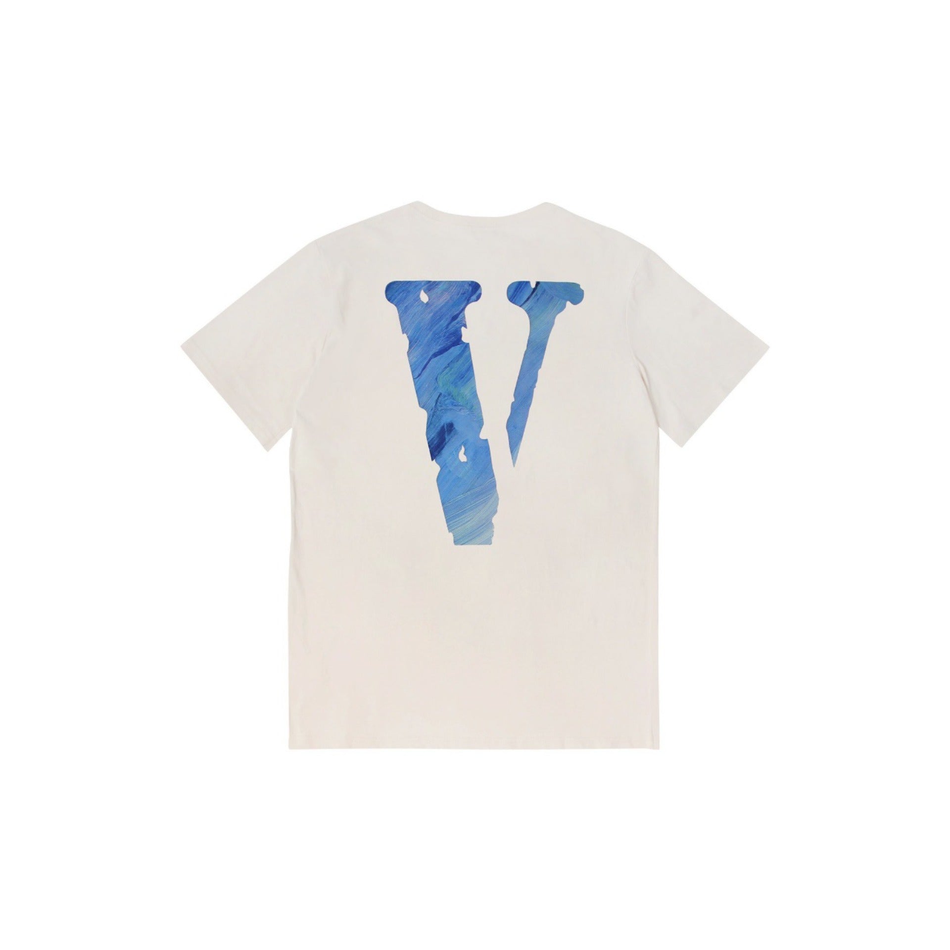 Vlone T Shirt Spring Summer Oil Painting Letter Print