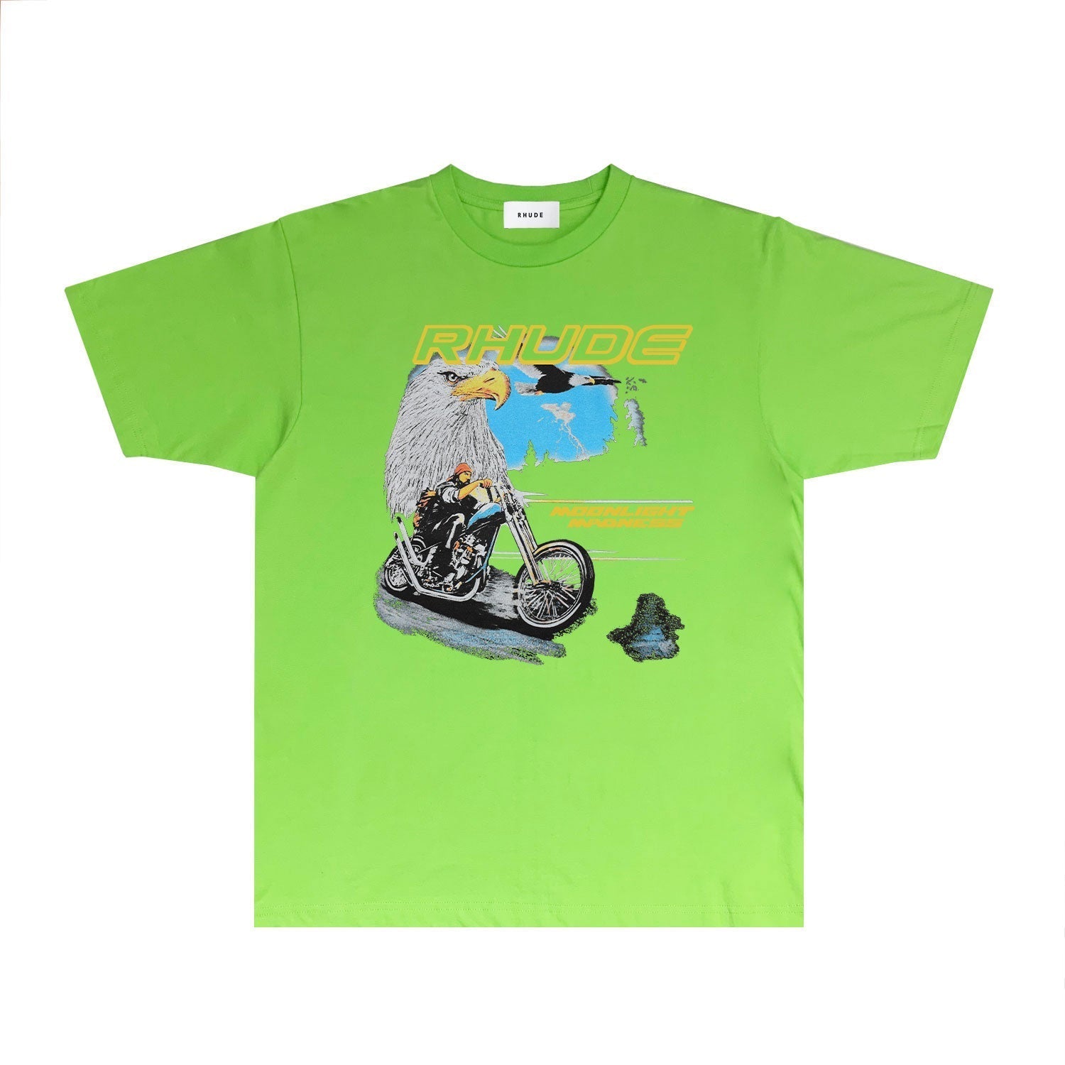 Rhude T Shirts Printed Trendy Pure Cotton