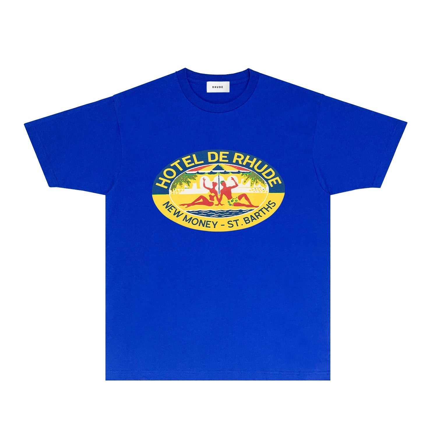 Rhude T Shirts Printed Trendy Pure Cotton