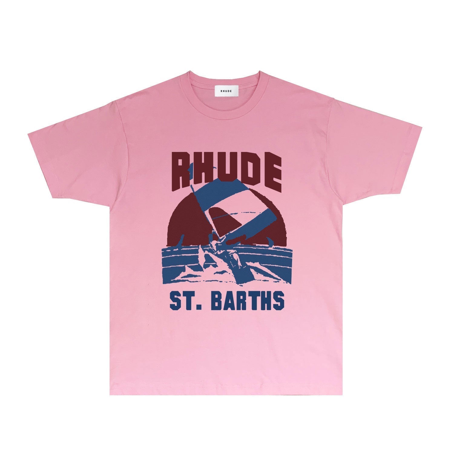 Rhude T Shirts Printed Trendy Pure Cotton