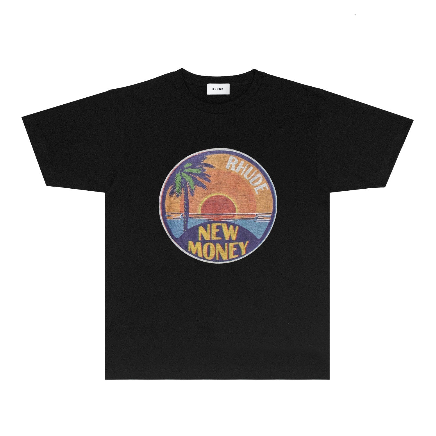 Rhude T Shirts Printed Trendy Pure Cotton