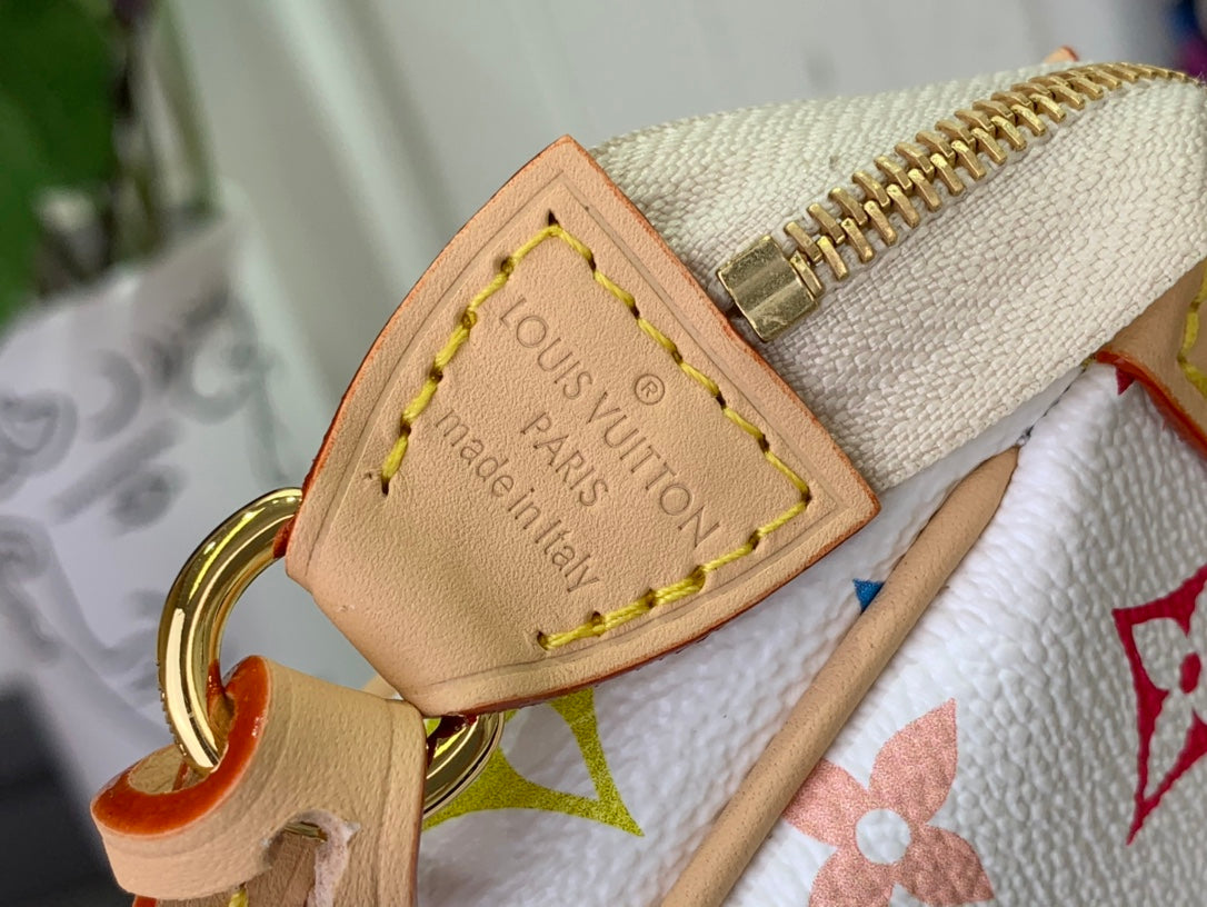 ＬＳ ＶＴＴＯＮ X TAKASHI MURAKAMI POCHETTE ACCESSOIRES BLACK/WHITE MULTICOLORED