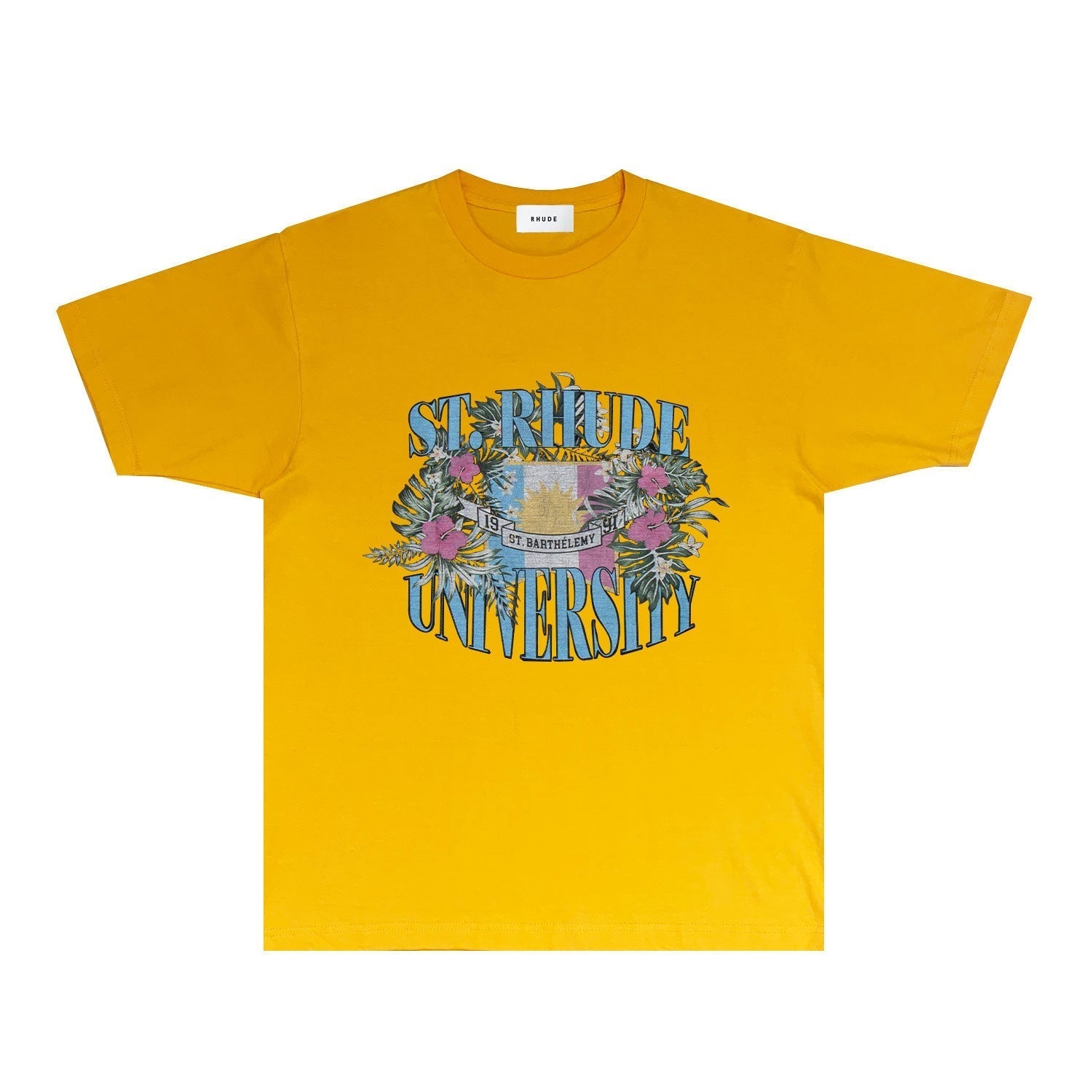 Rhude T Shirts Printed Trendy Pure Cotton