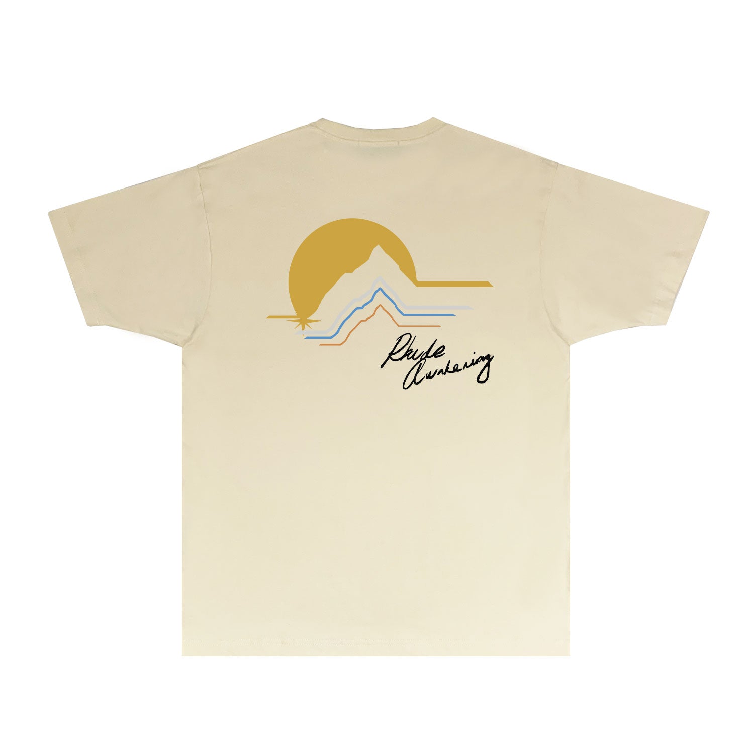 Rhude T Shirts Printed Trendy Pure Cotton