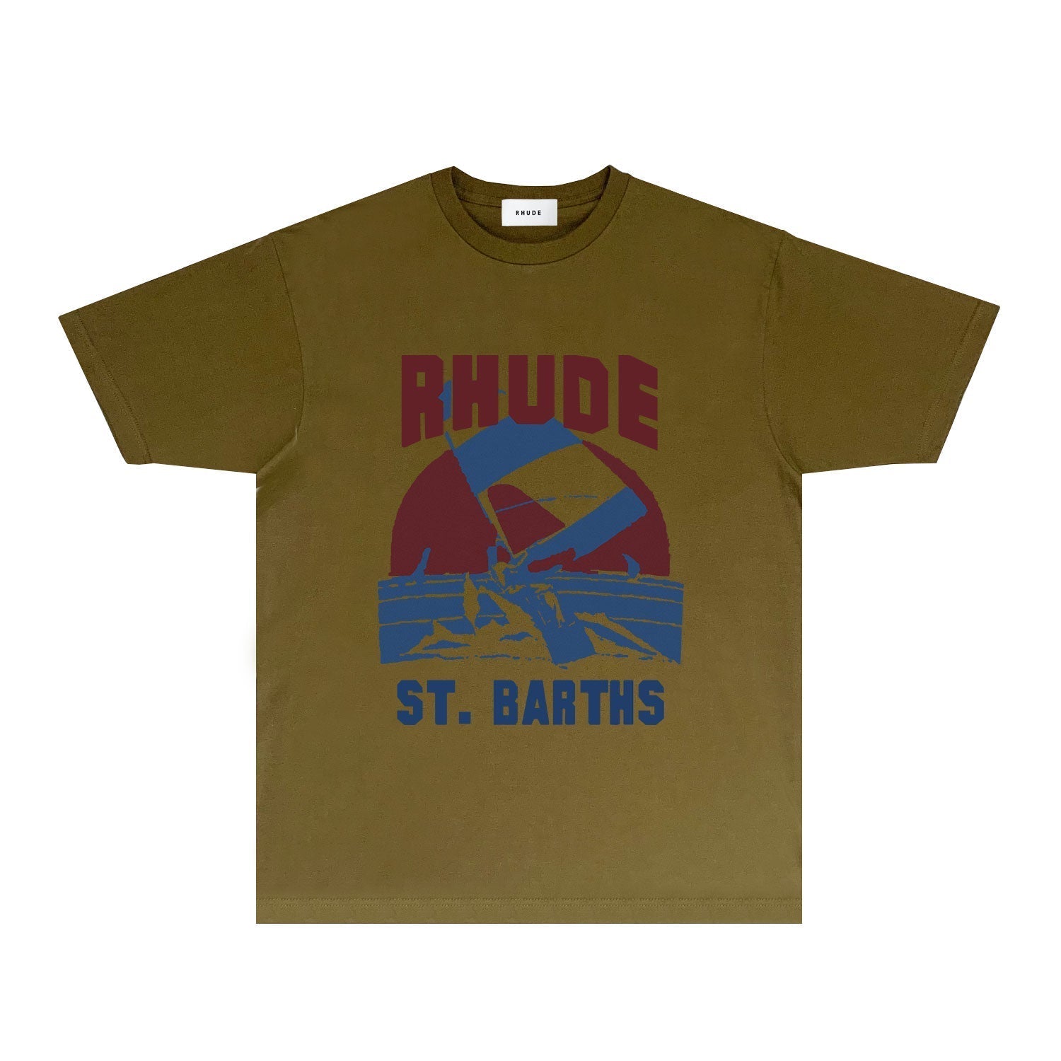 Rhude T Shirts Printed Trendy Pure Cotton