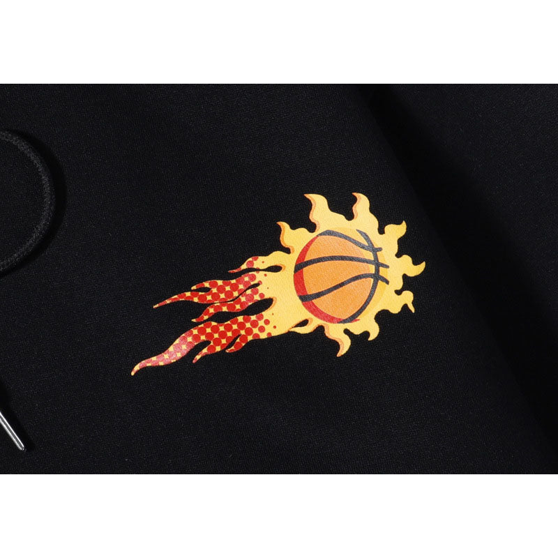 Kanye West Sunday Service Hoodie Autumn And Winter Suns Printing Hooded Fleece Lined Sweater Couple