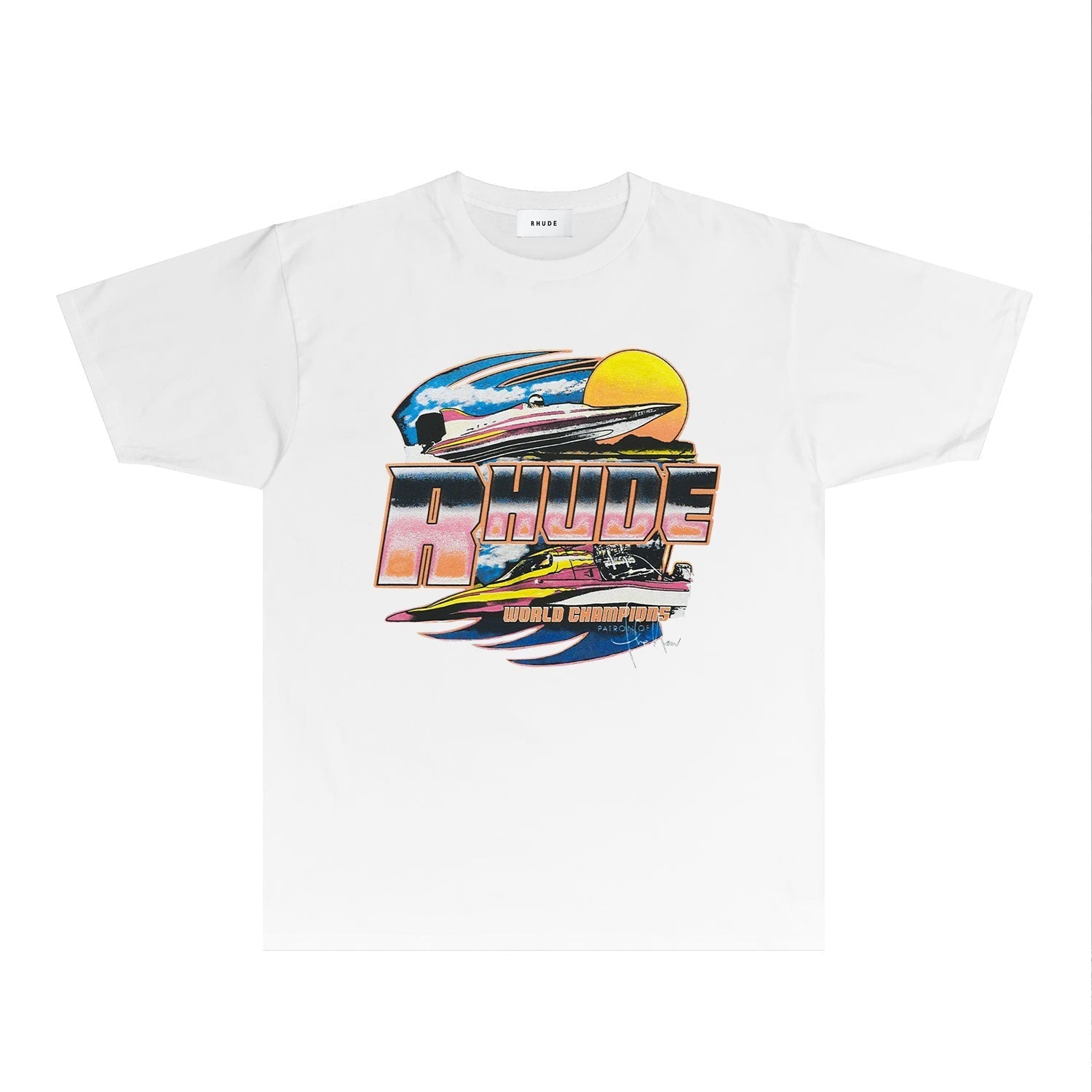 Rhude T Shirts Printed Trendy Pure Cotton