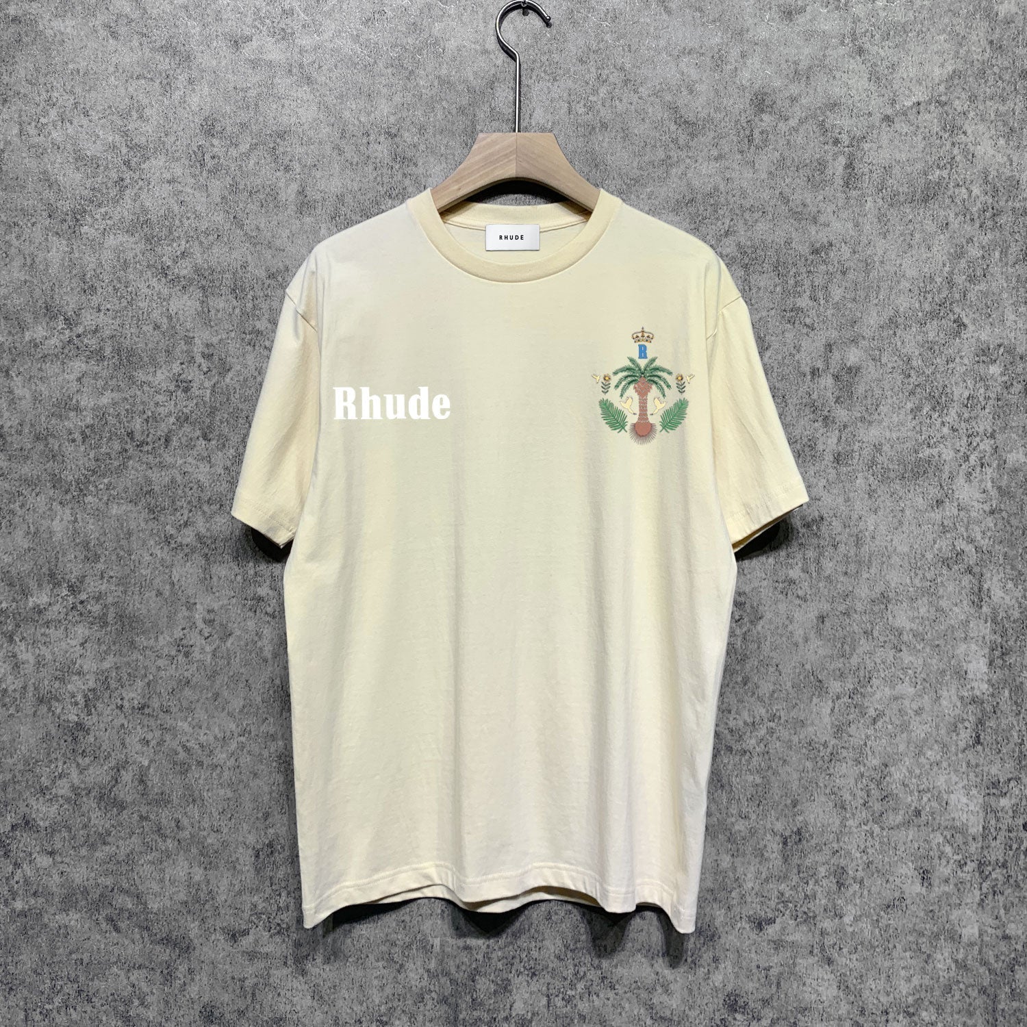 Rhude T Shirts Printed Trendy Pure Cotton